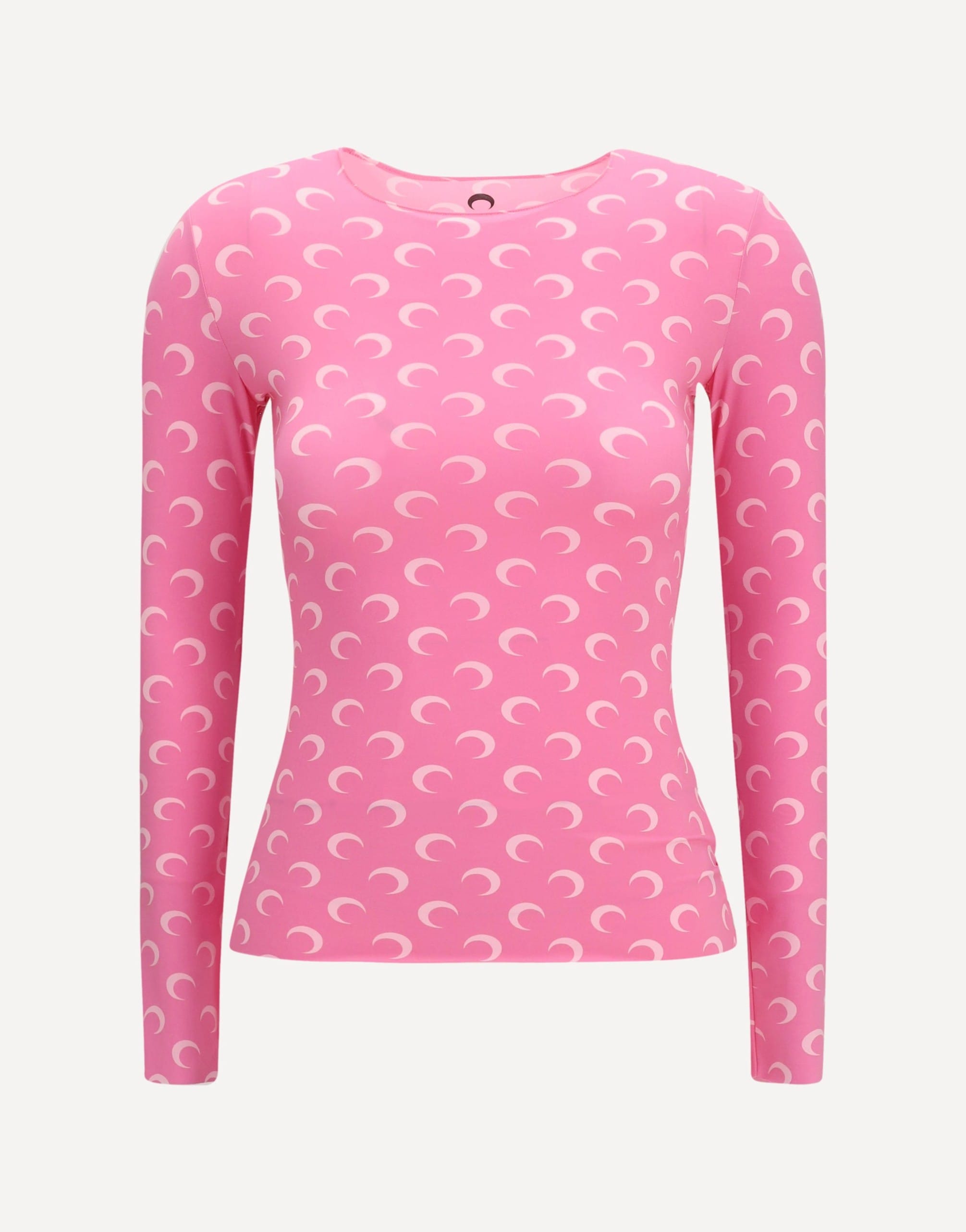 Marine Serre Marine Serre Long-Sleeve Top Moon Logo Print