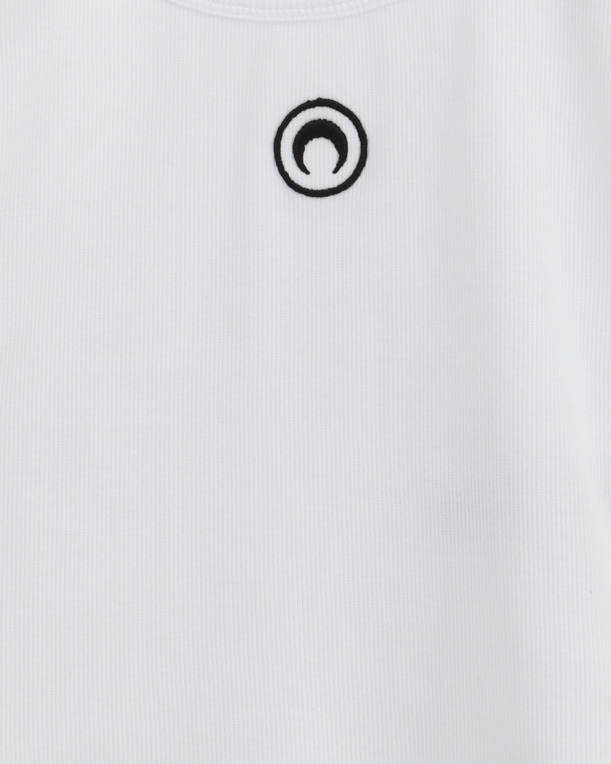 Marine Serre Moon Logo Ribbed Jersey Cropped Tank Top | Sendegaro IT