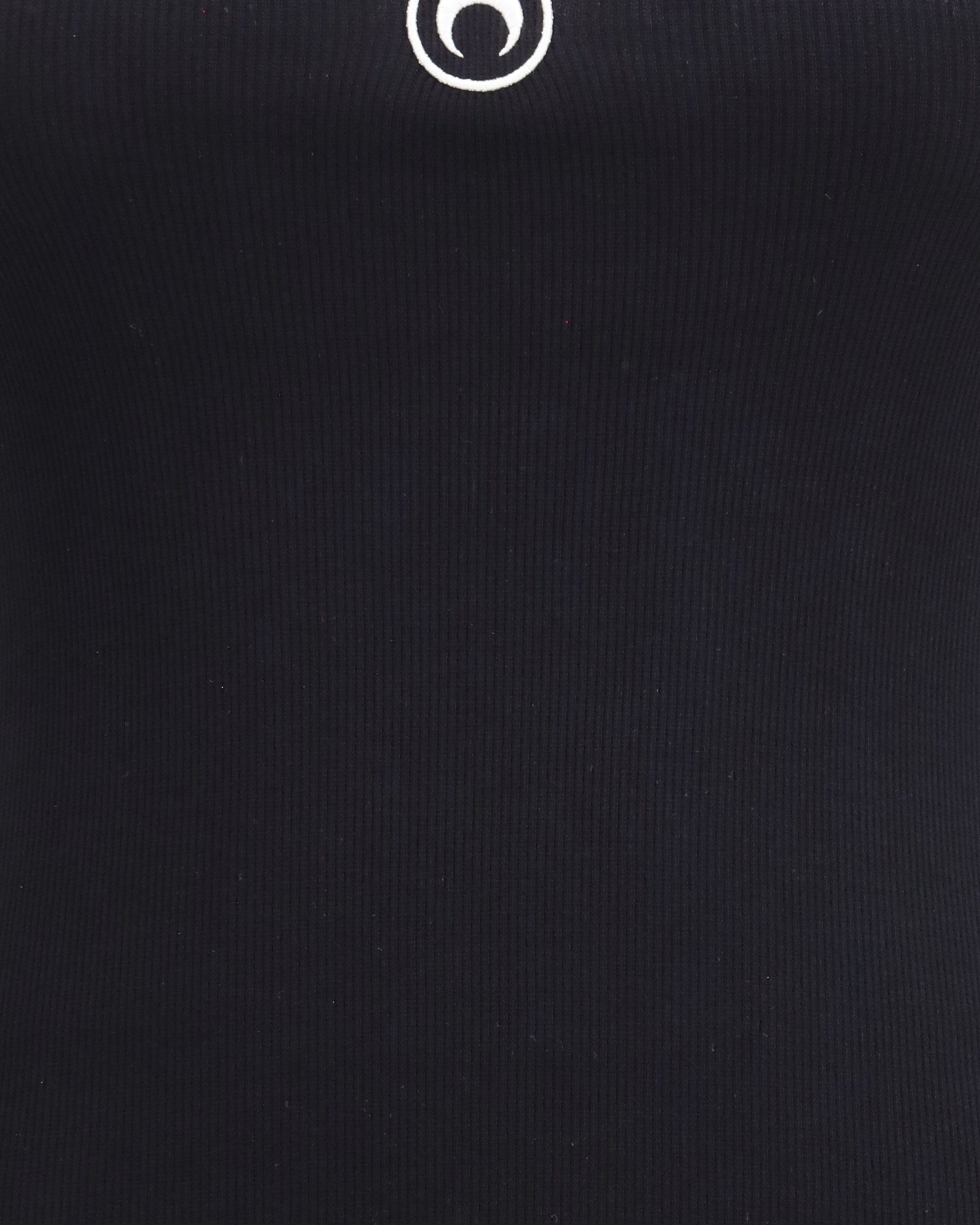 Marine Serre Moon Logo Ribbed Jersey Long Dress