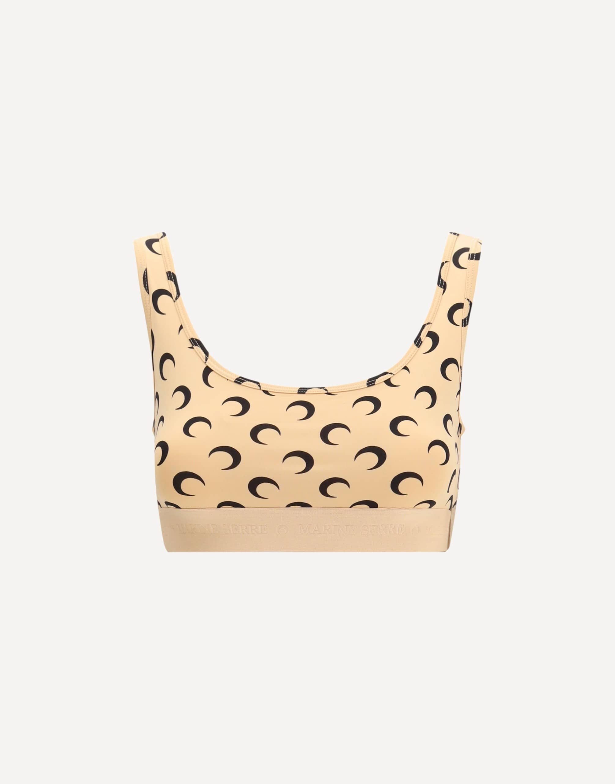 Marine Serre Moon Recycled Jersey Sports Bra | Sendegaro