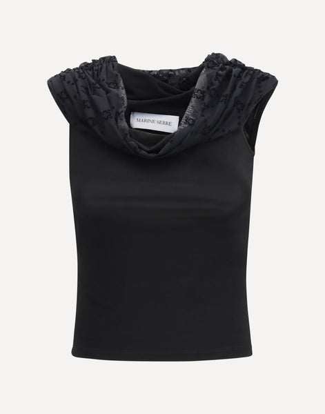 トップス Marine Serre Marine Serre Off Shoulder Draped Top | Sendegaro KR