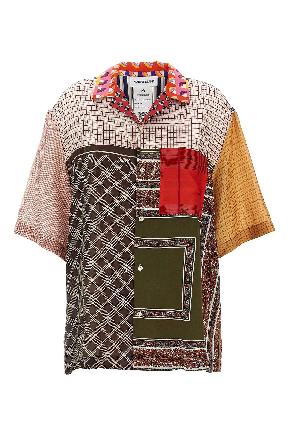 Marine Serre Marine Serre Silk Scarves Bowling Shirt