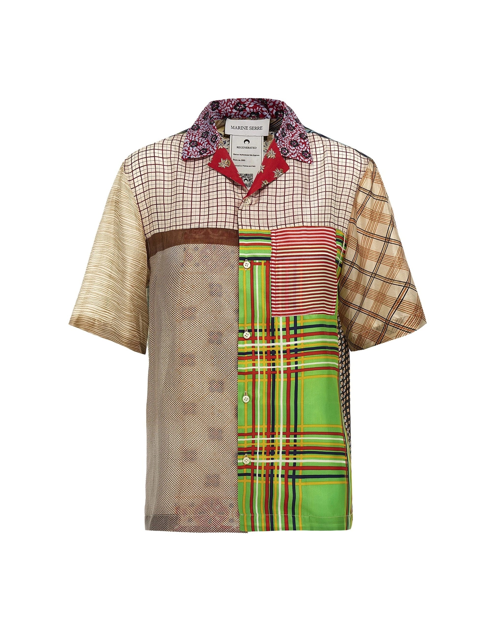 Marine Serre Marine Serre Silk Scarves Bowling Shirt