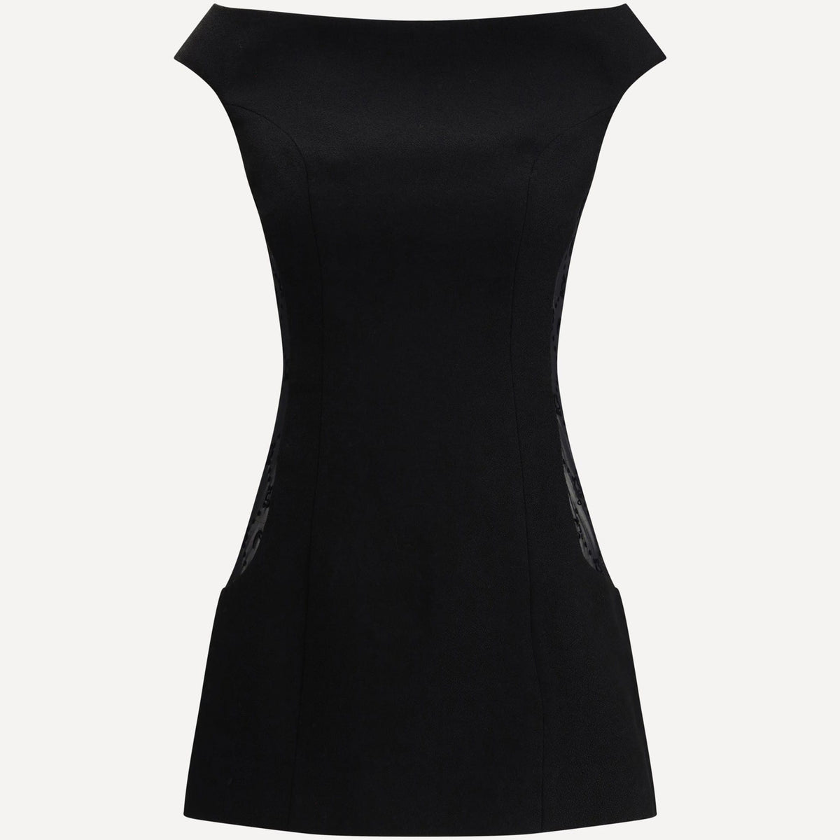 marine serre mini dress Marine Serre Wool Bouclé Sleeveless Mini Dress