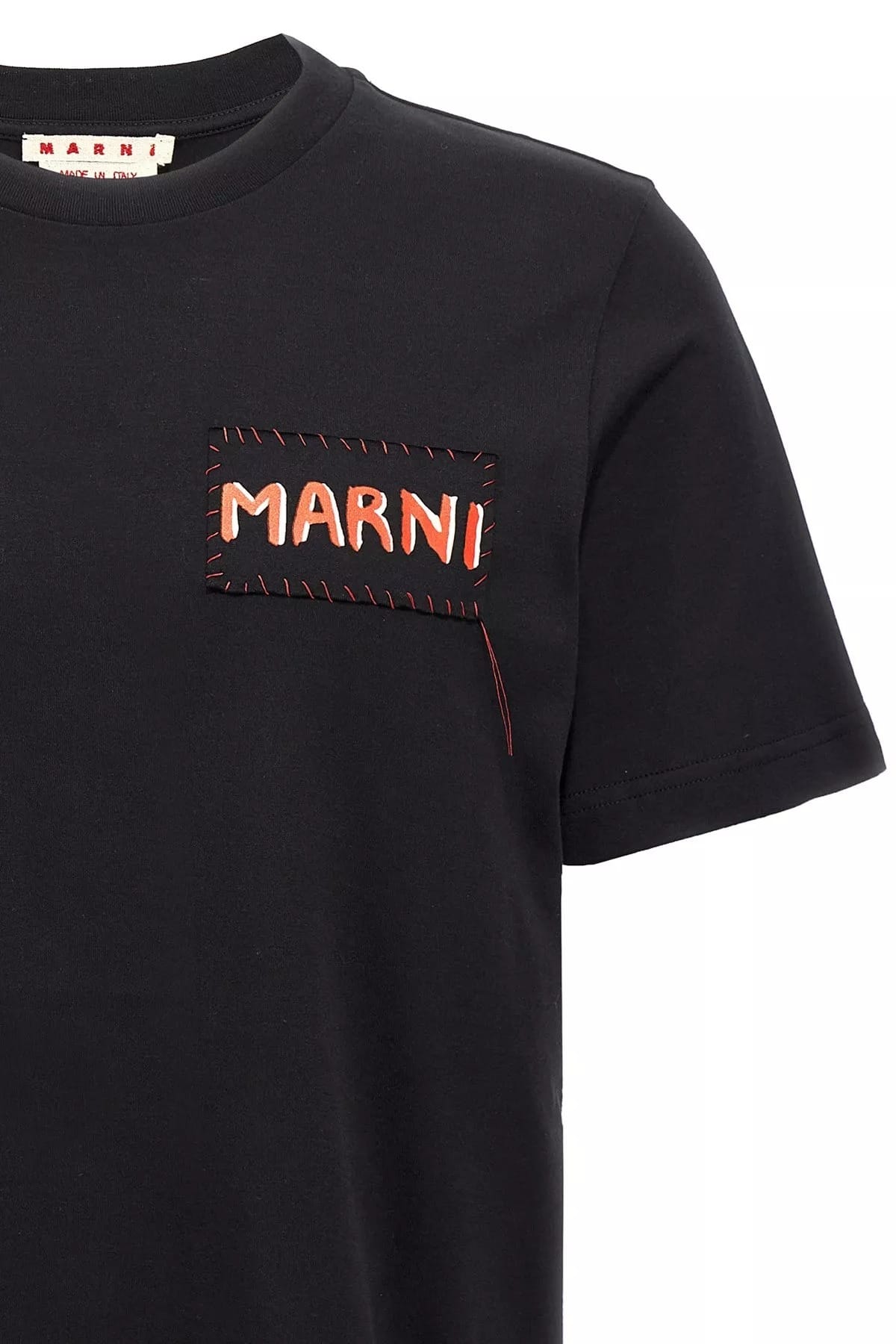 Marni Marni Black Logo Patch T-Shirt