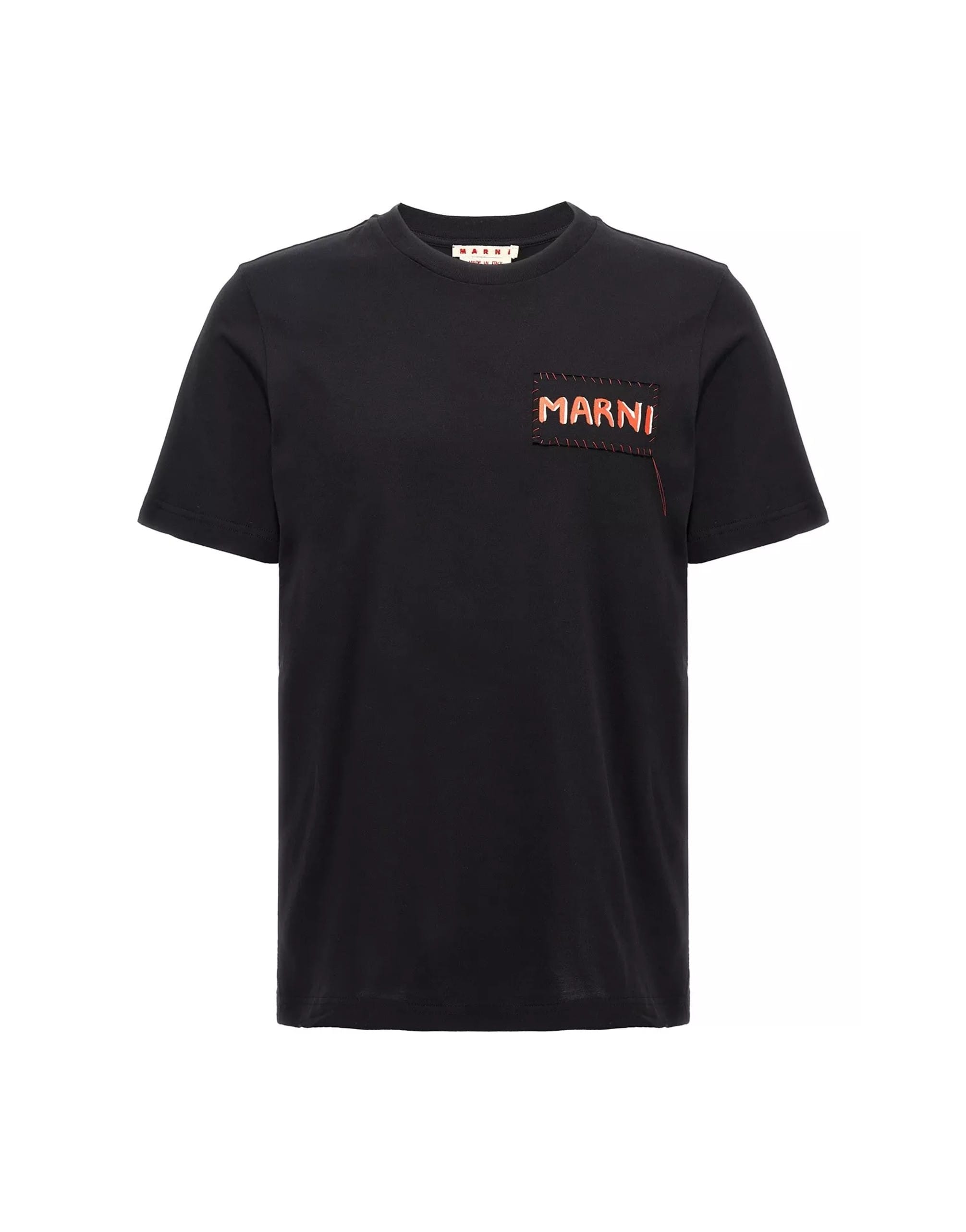 Marni Marni Black Logo Patch T-Shirt