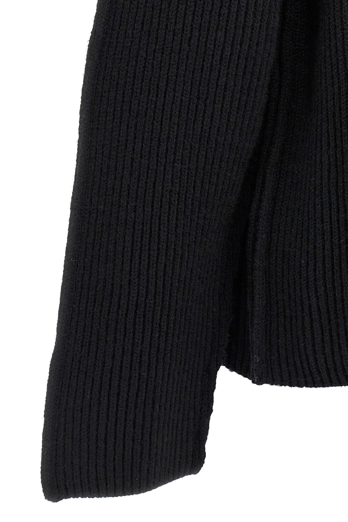 Marni Marni Black Ribbed High Neck Sweater