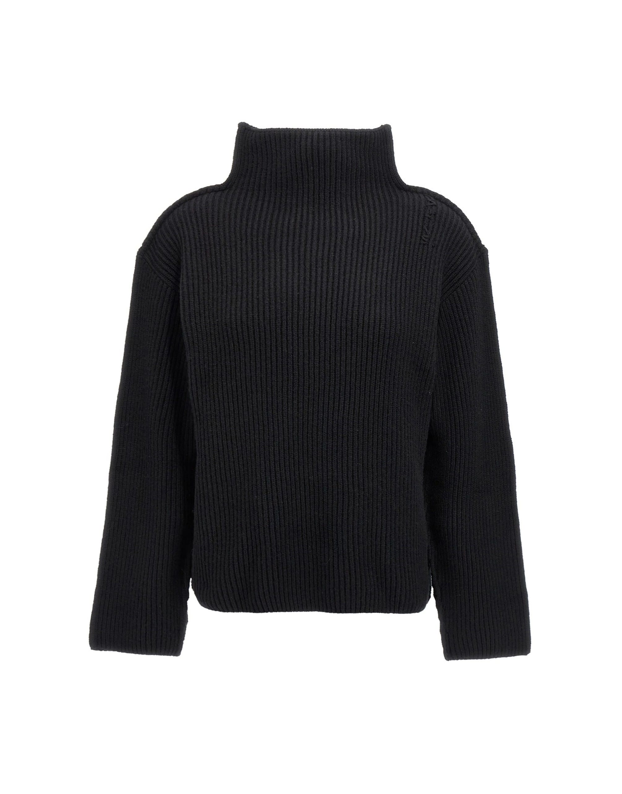 Marni Marni Black Ribbed High Neck Sweater