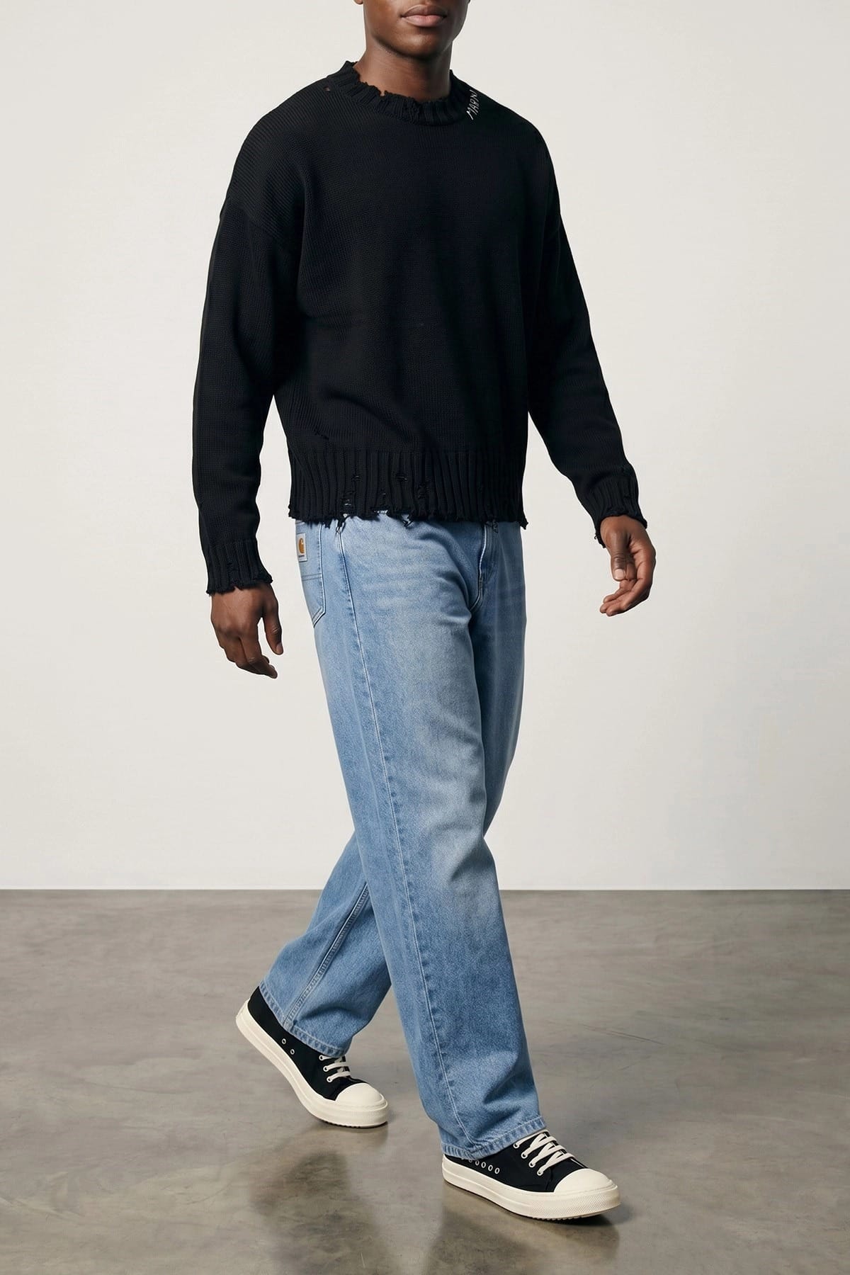 Marni Marni Destroyed Effect Cotton Sweater