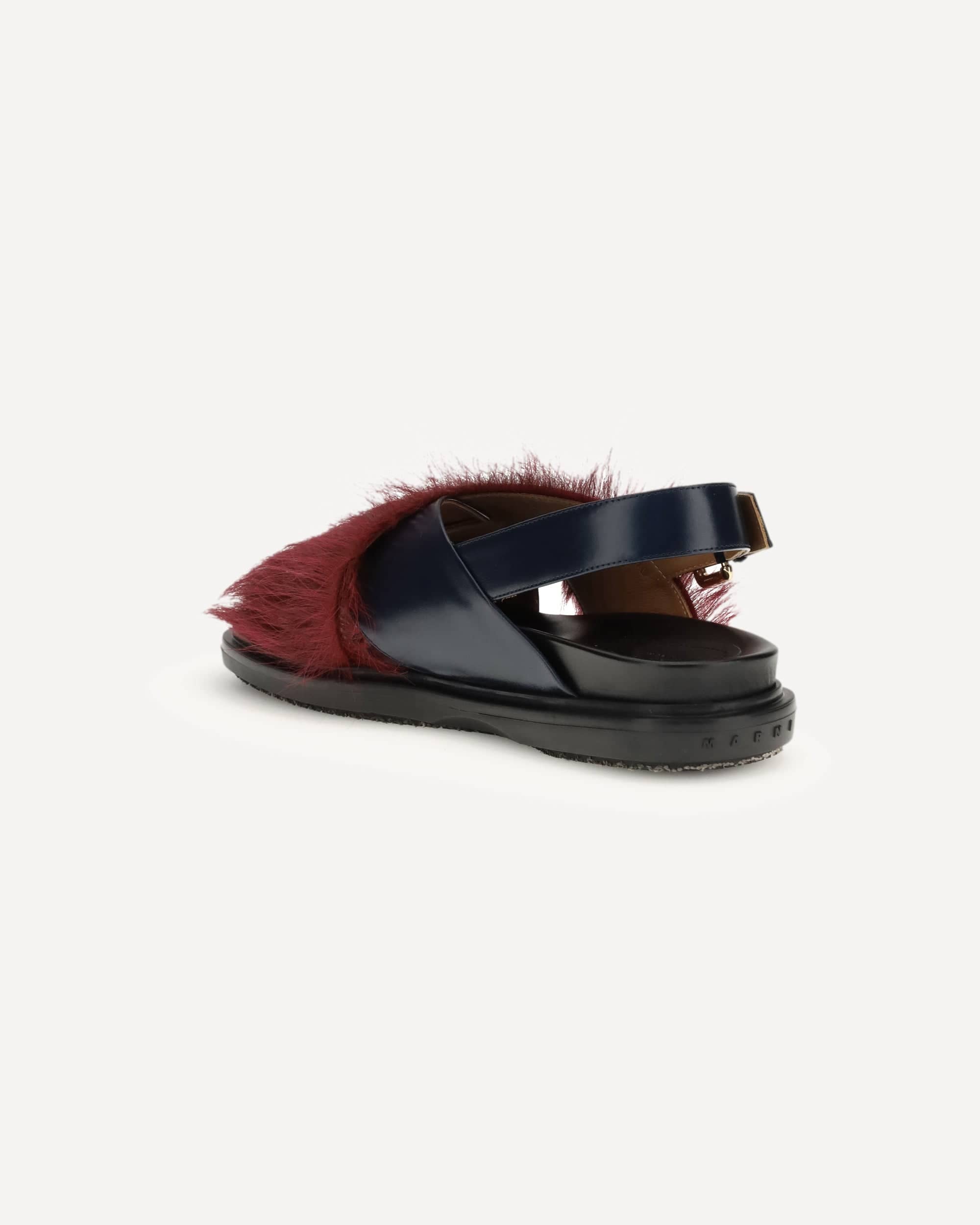 Marni Fur-Lined Fussbett Sandals