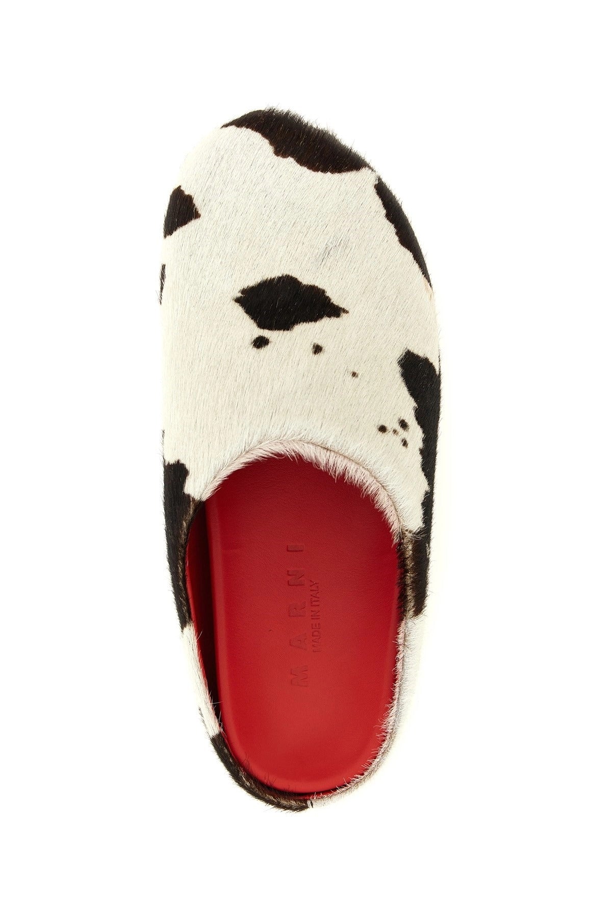 Marni Fussbett sabot met dierenprint