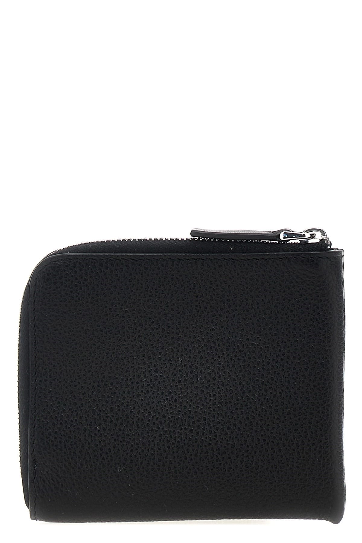 Marni Marni Hammered Leather Logo Wallet