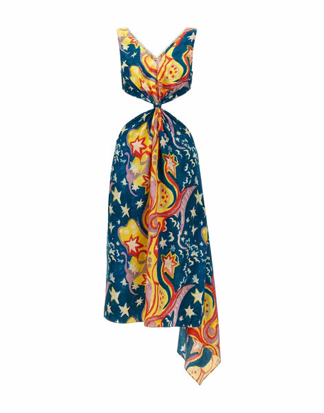 marni floral halter dress Jennifer Aniston wearing Marni Floral Halter Dress