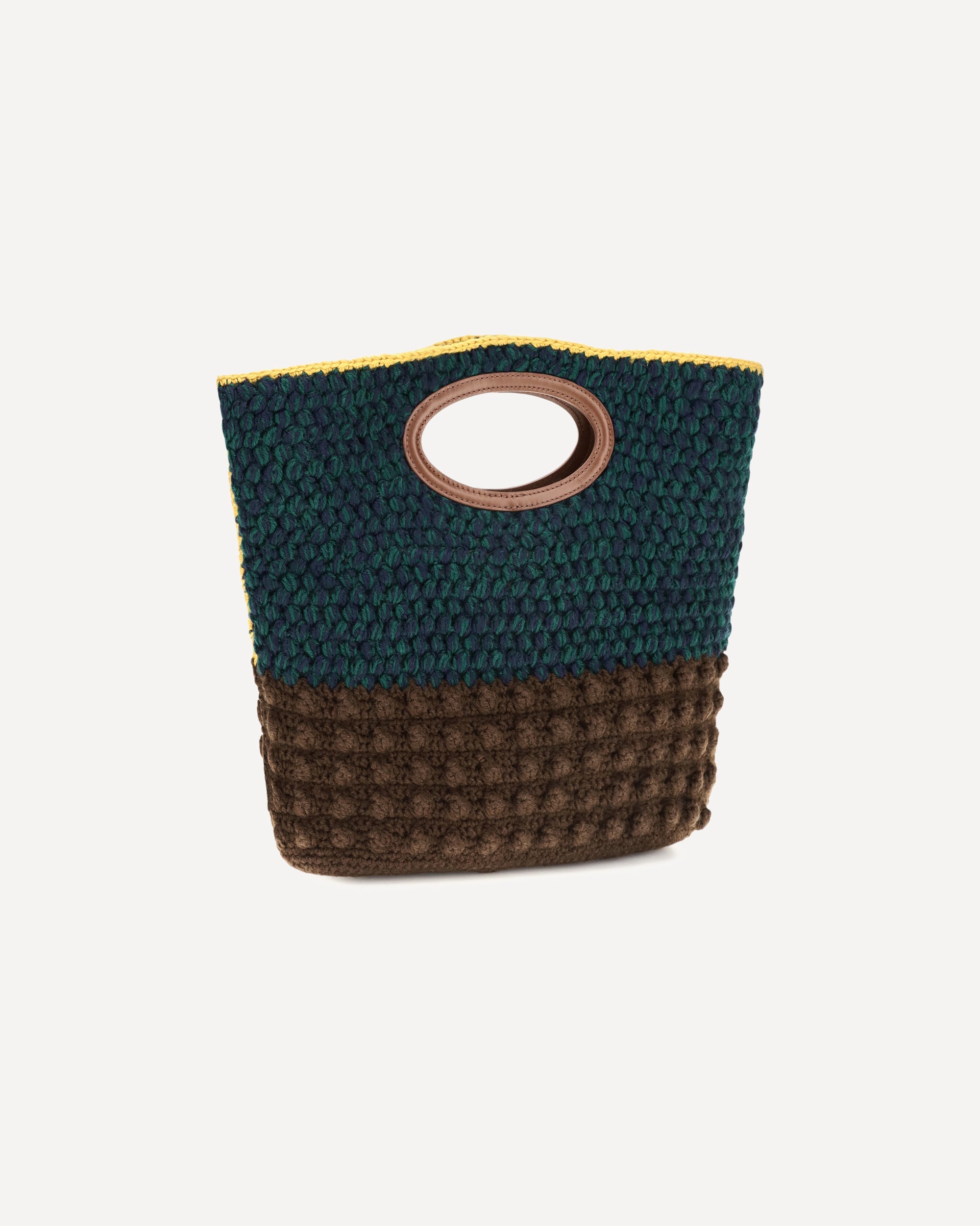 Marni Knotty Crochet Wool Handbag
