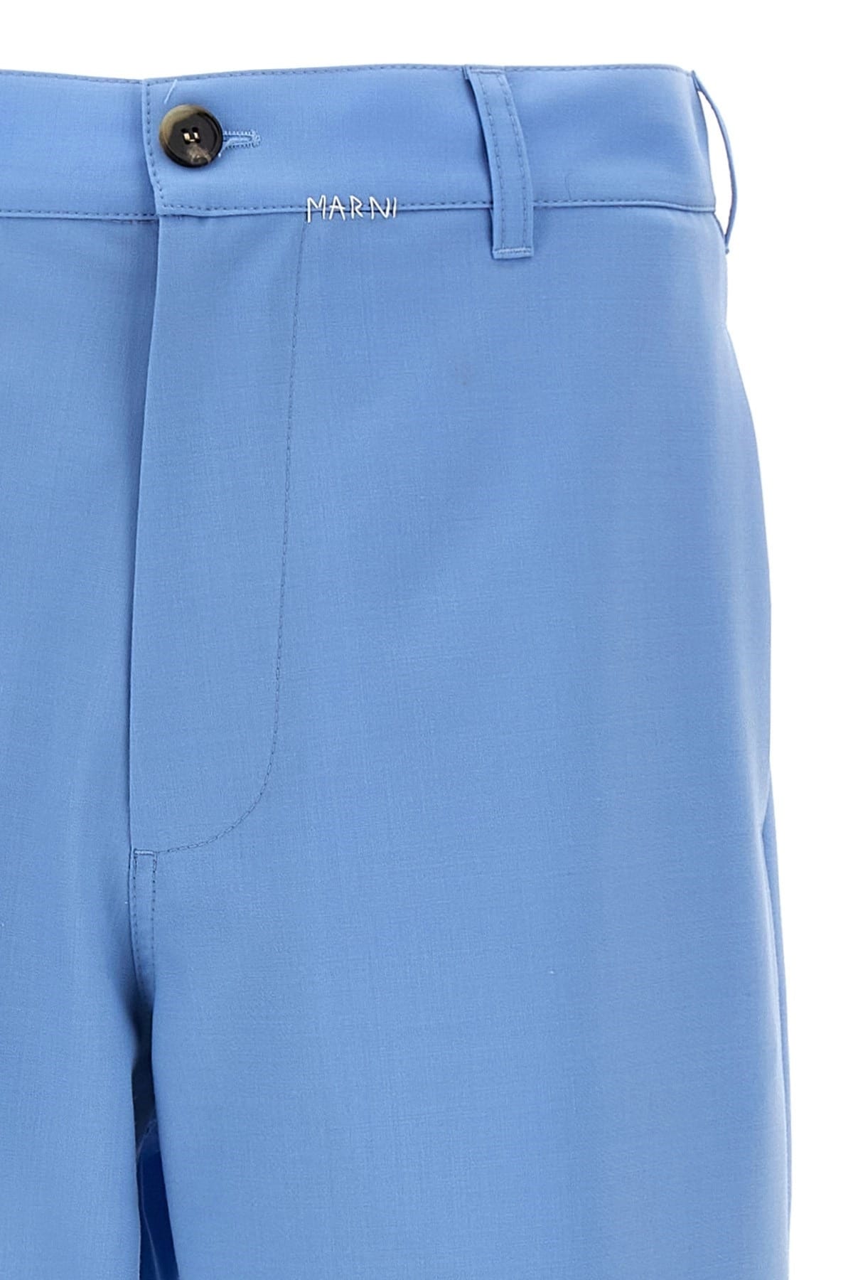 Marni Marni Logo Embroidered Pants