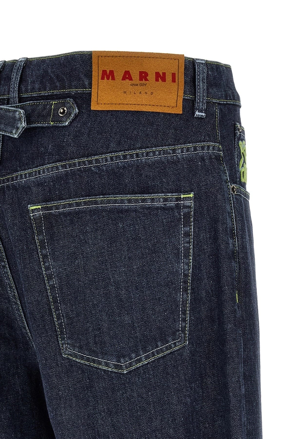Marni Logo Embroidery Jeans