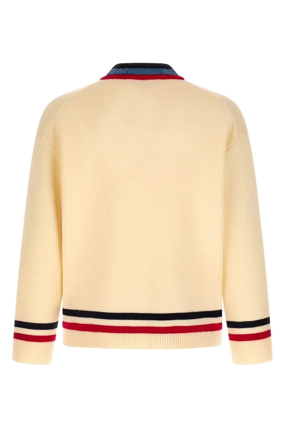 Marni Marni Logo Embroidery V-Neck Sweater