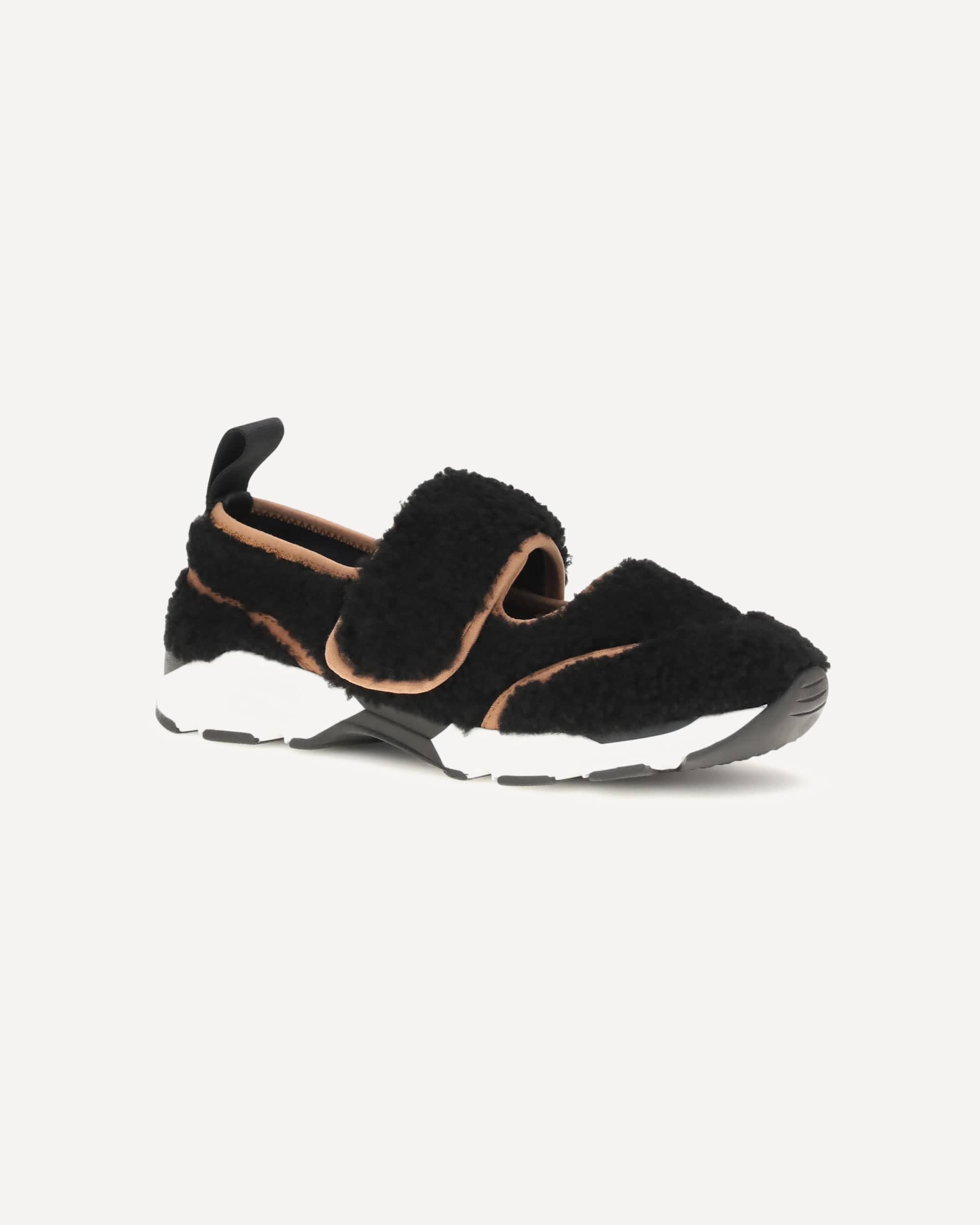 Marni Marni Mary Jane Shearling Sneakers