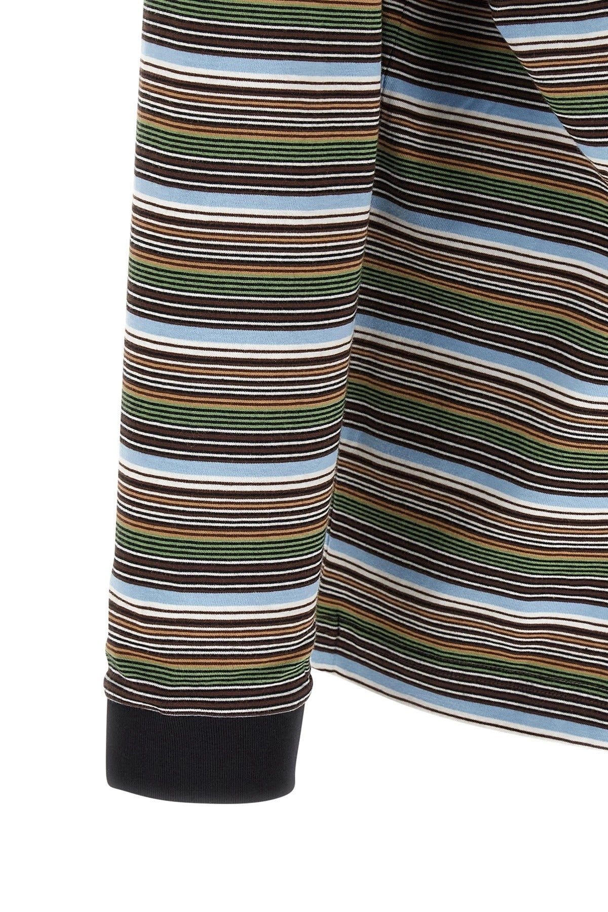 Marni Multicolor Striped Mock Neck T-Shirt