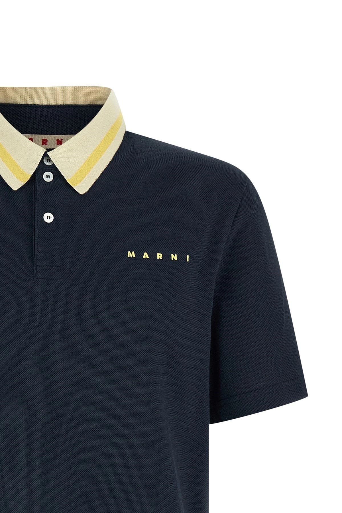 Marni Marni Piqué Cotton Polo Shirt