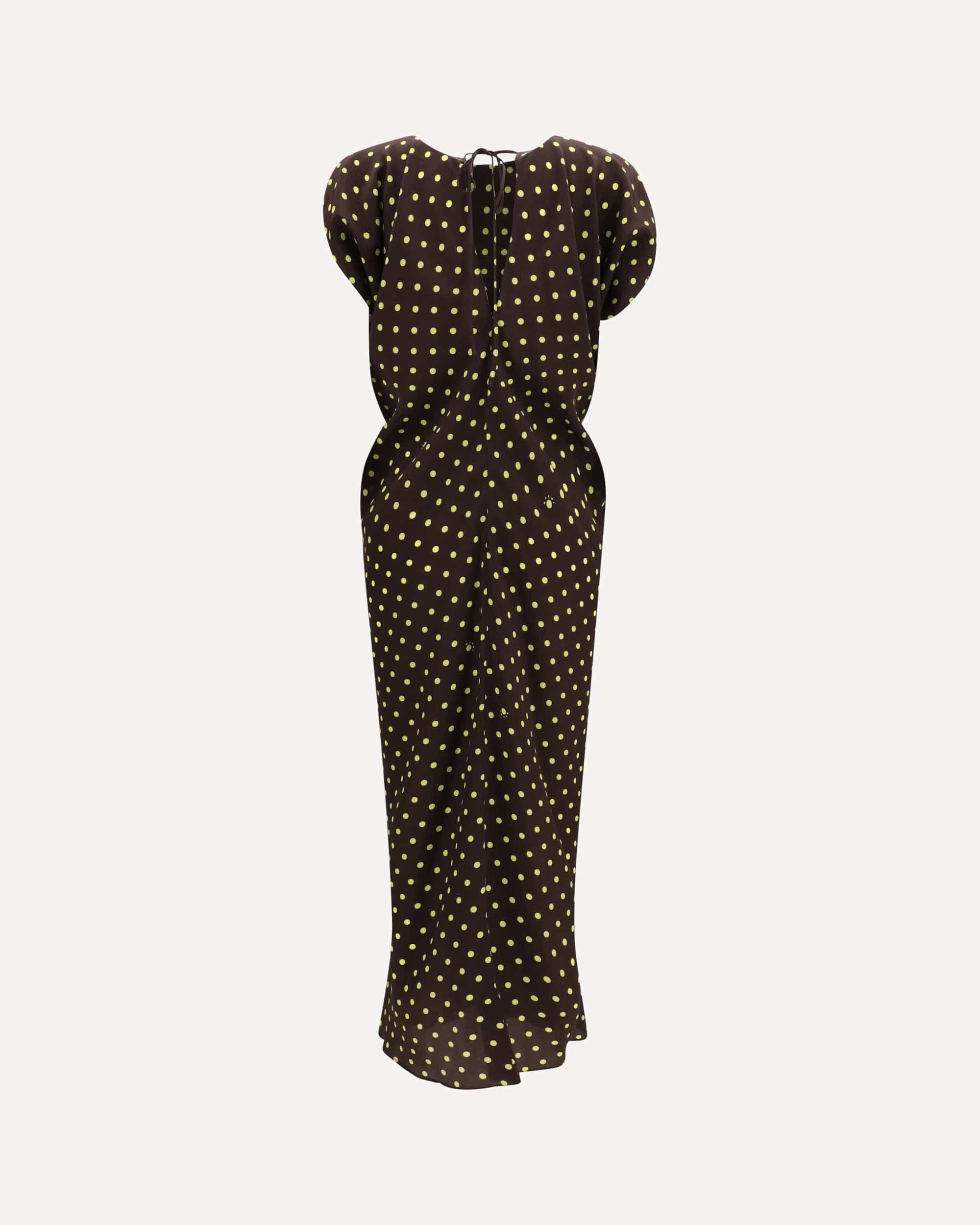 Marni Printed Polka Dot Crepe Dress - alternate view