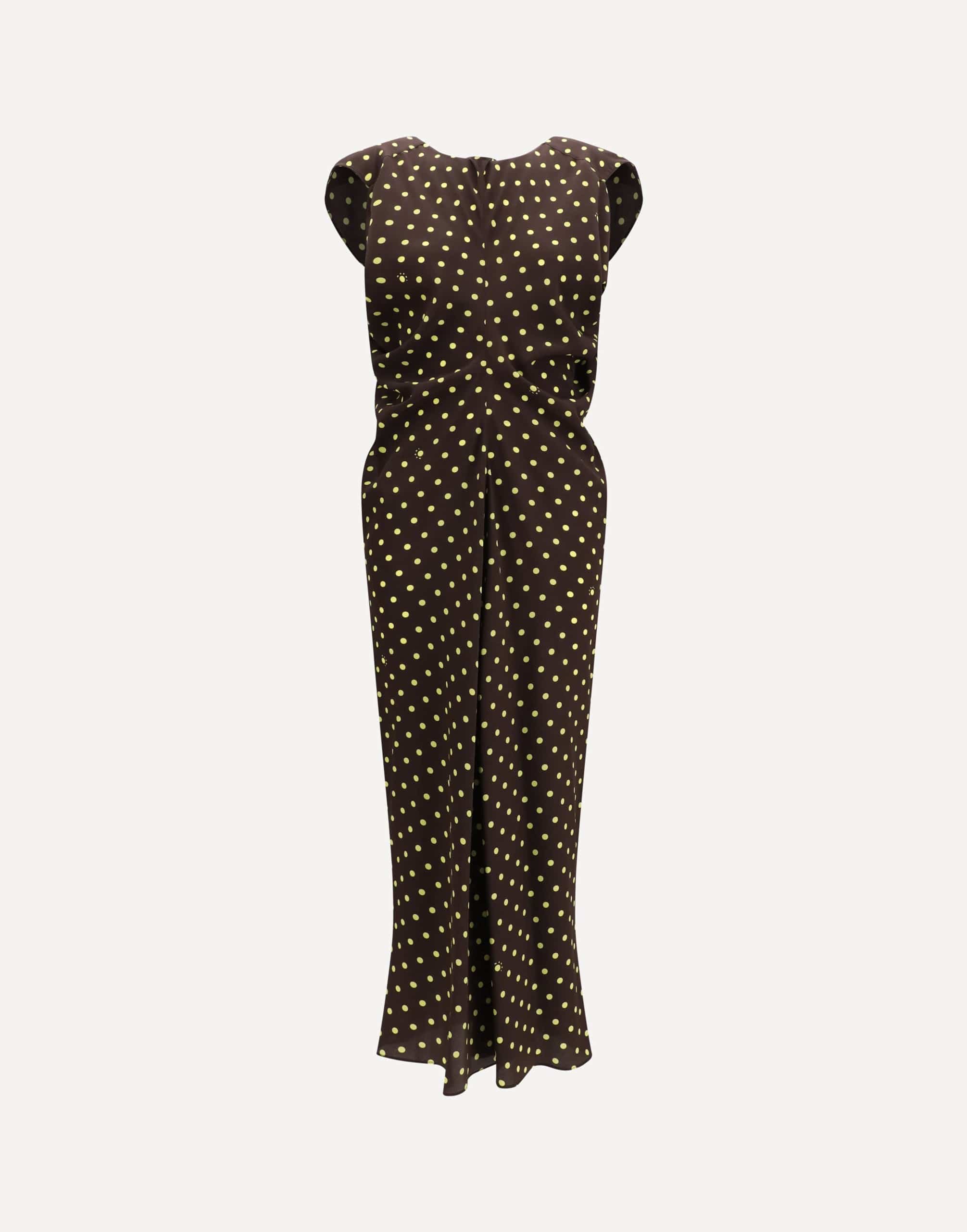 Marni Marni Printed Polka Dot Crepe Dress