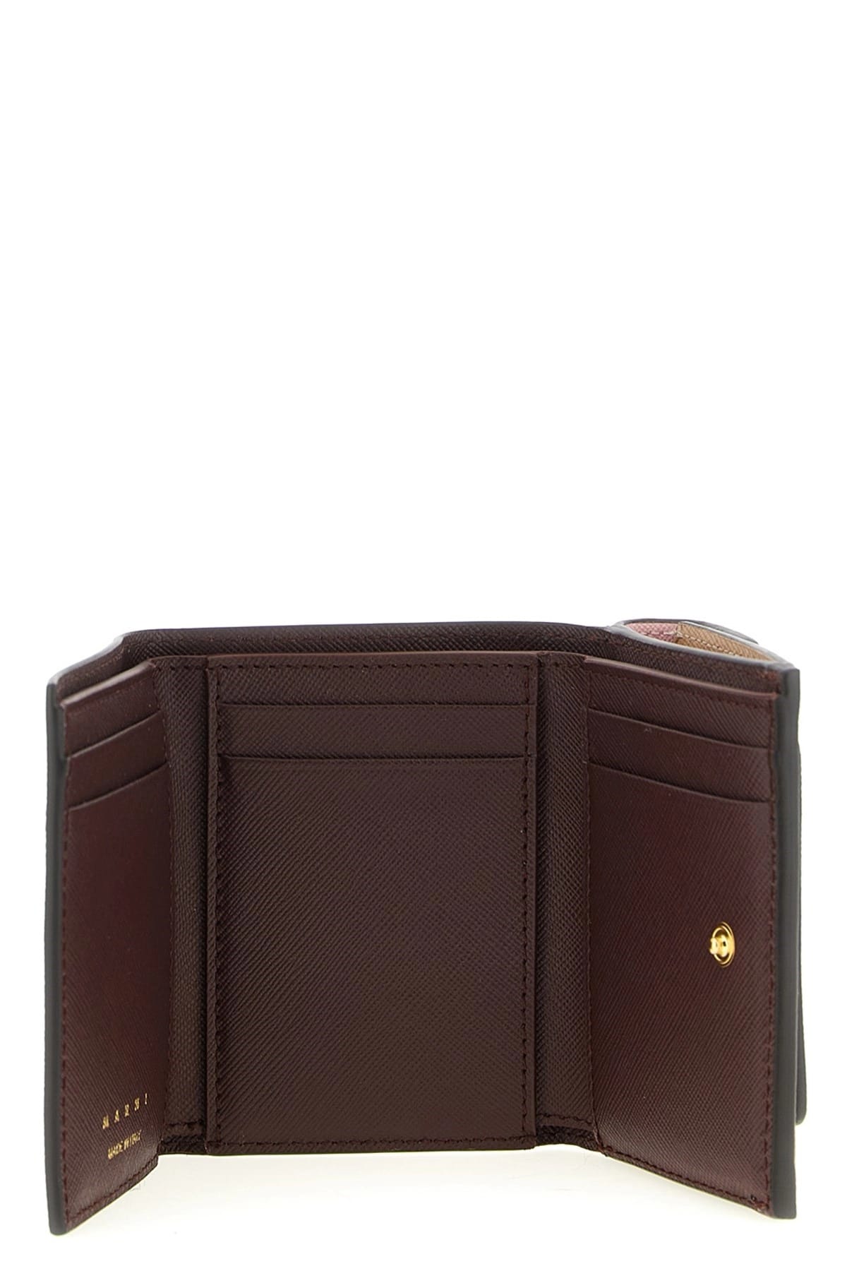 Marni Marni Saffiano Leather Trifold Wallet