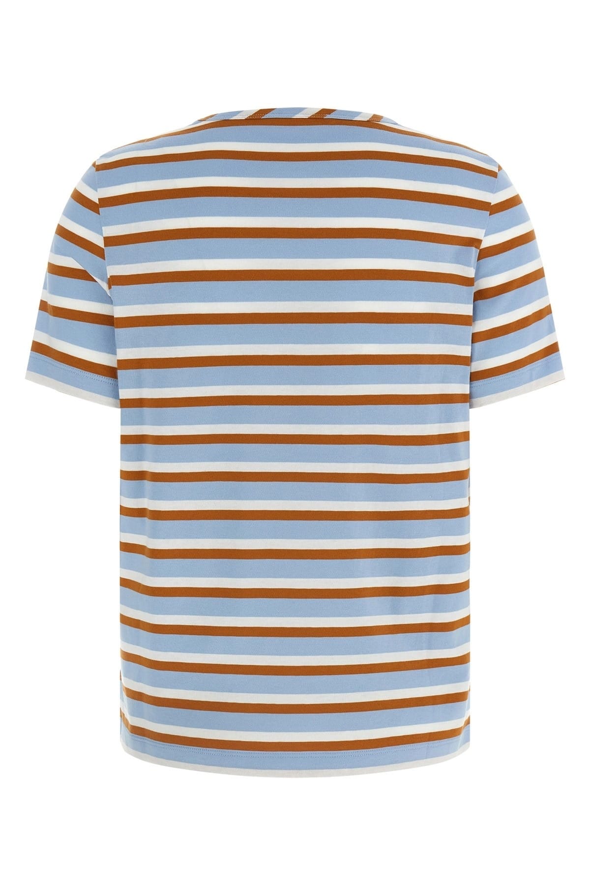 Marni Marni Striped Logo Patch T-Shirt