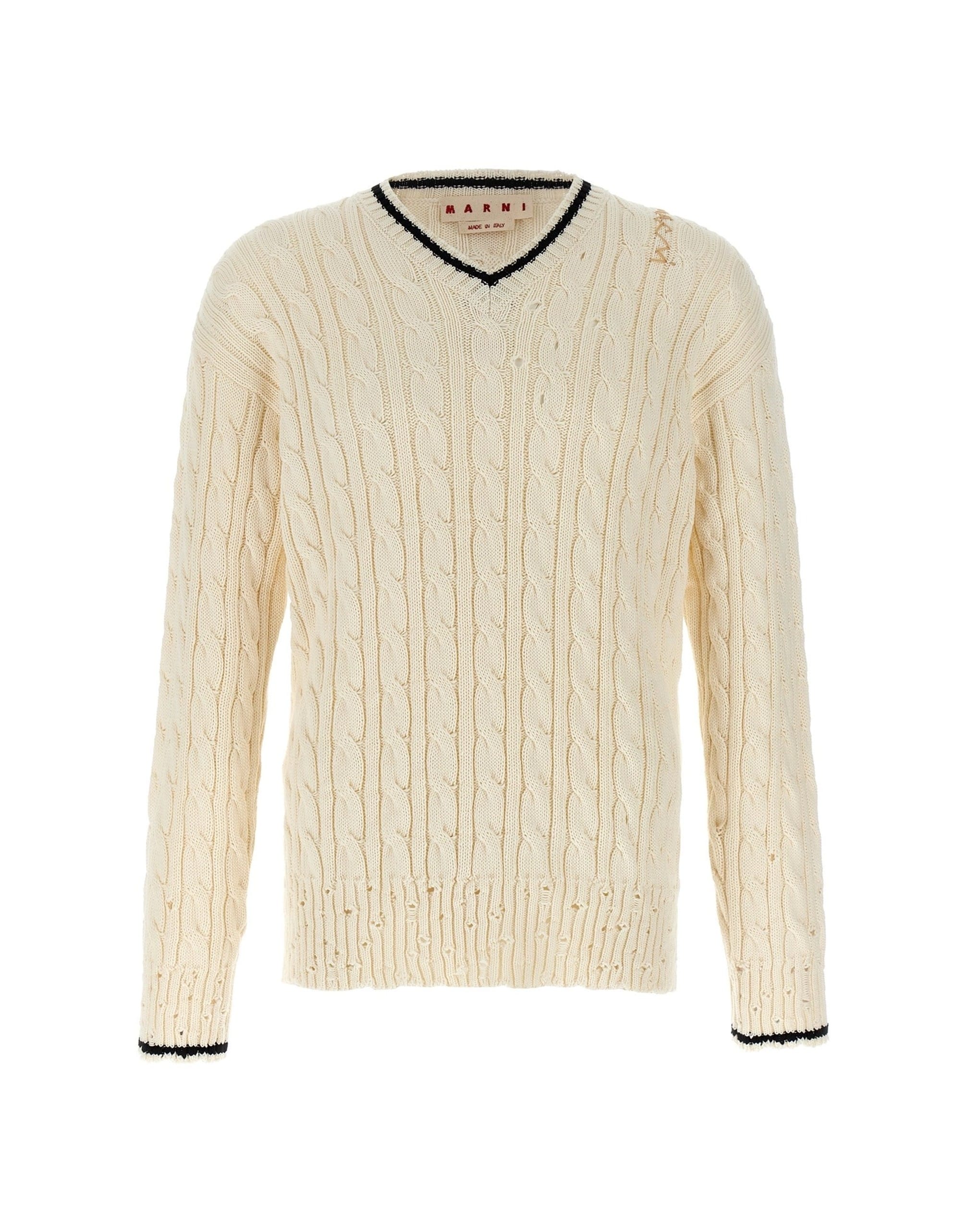 Marni Marni White V Neckline Sweater