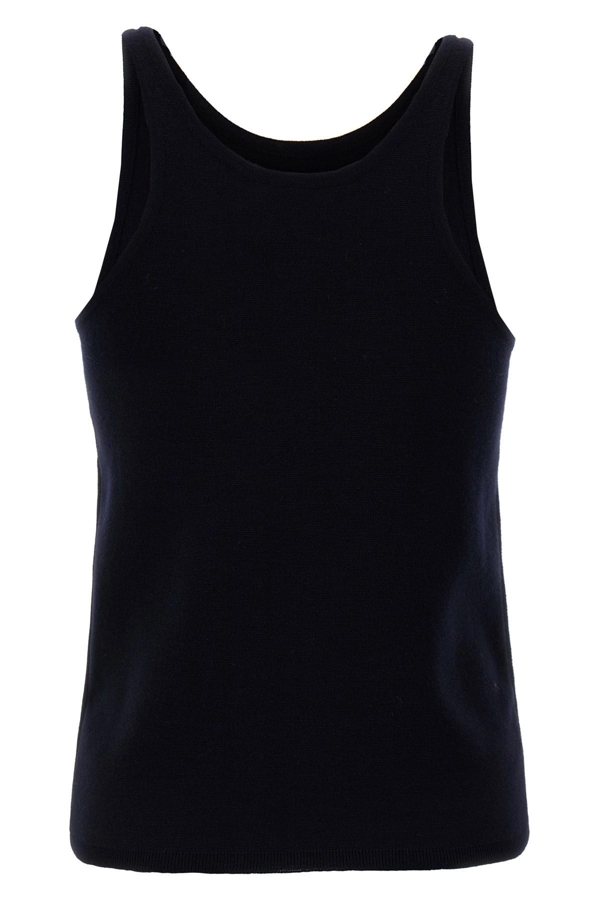 Max Mara Max Mara Blue Stretch Wool Knit Top