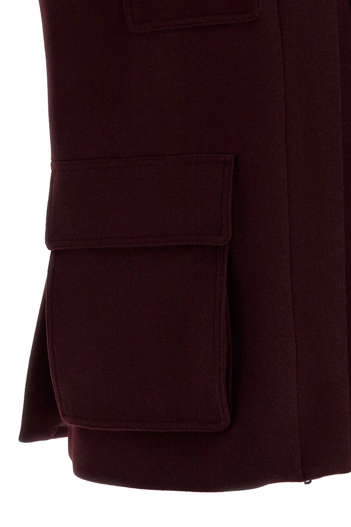 Max Mara Max Mara Bordeaux Wool Vest