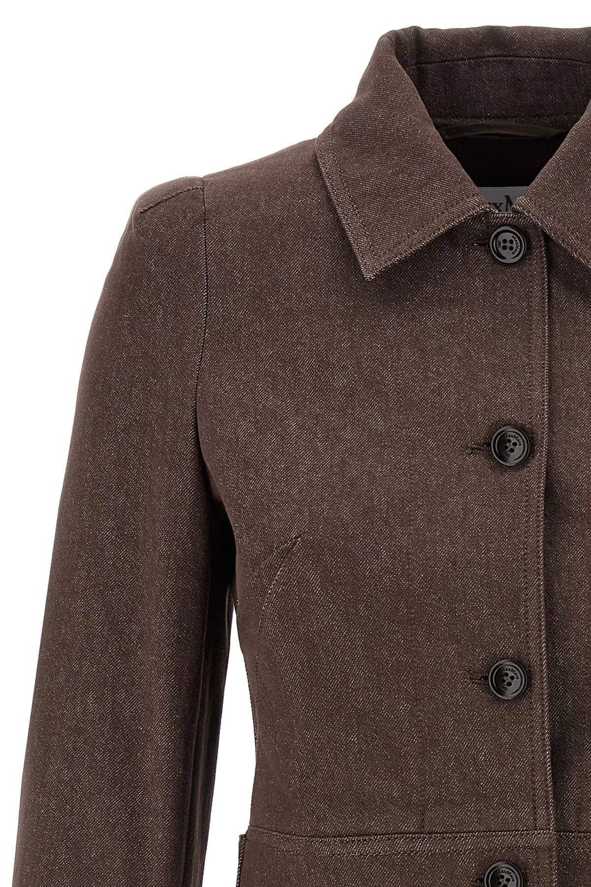 Max Mara Max Mara Carpa Crop Denim-Effect Blazer