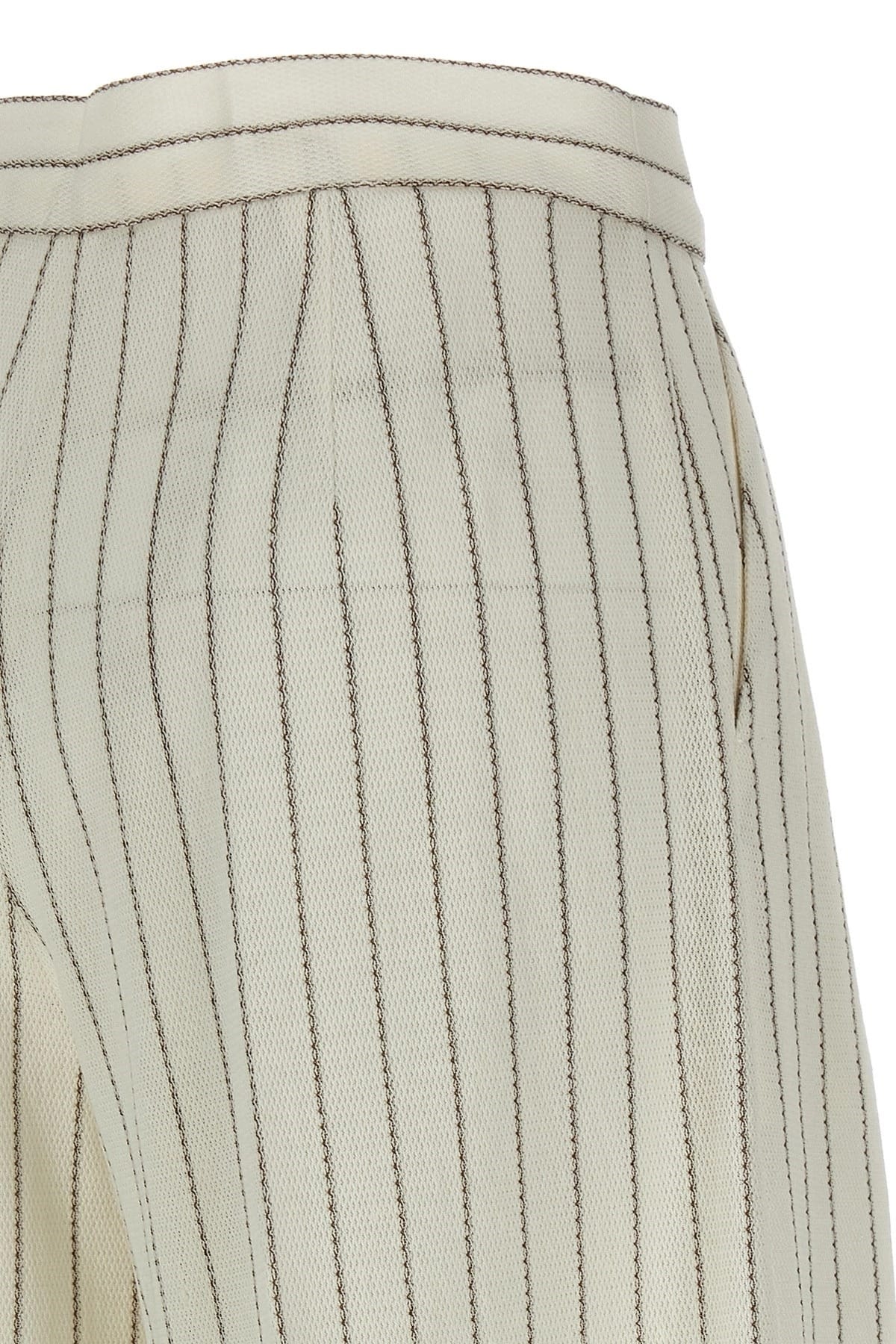 Max Mara Max Mara Clarion Pinstriped Wide-Leg Pants