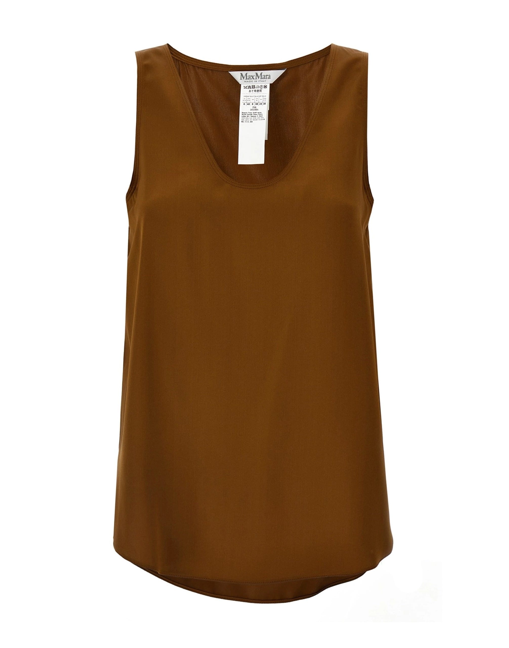 Max Mara Max Mara Filly Silk Sleeveless Top