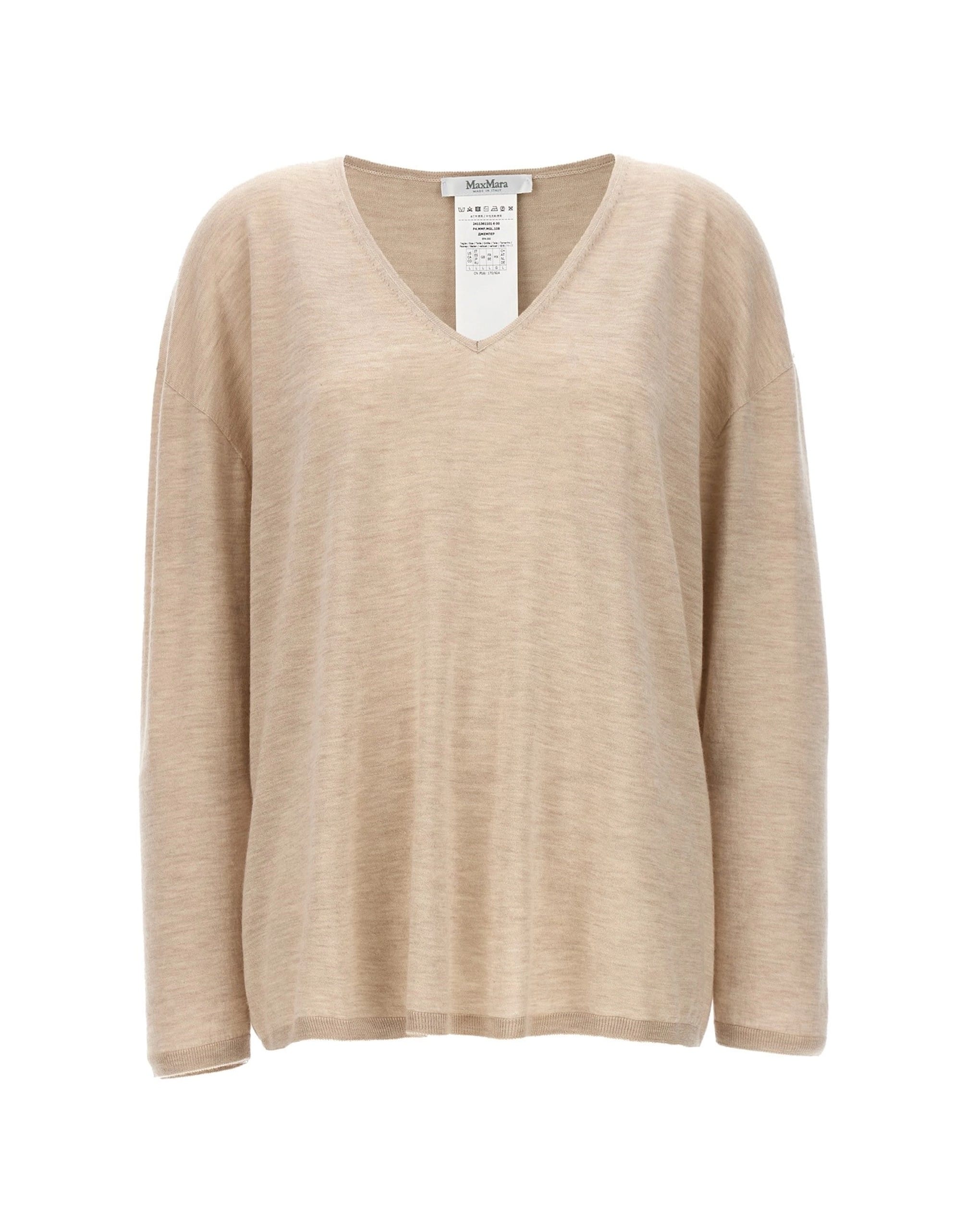 Max Mara Max Mara Freccia V-Neck Cashmere Sweater