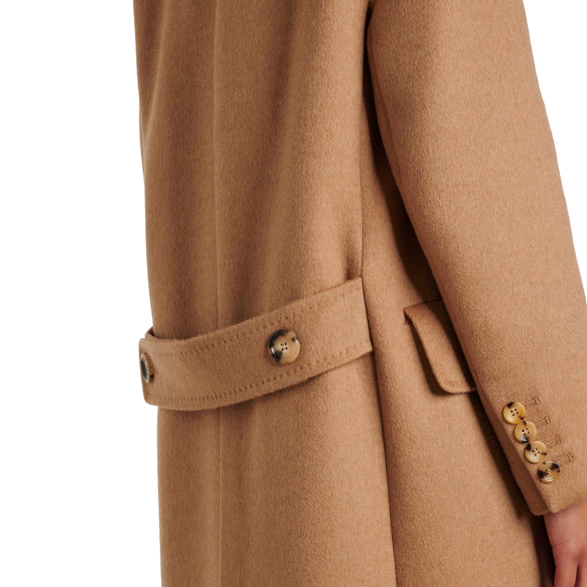 Max Mara Fungo Wool Coat In Cammello