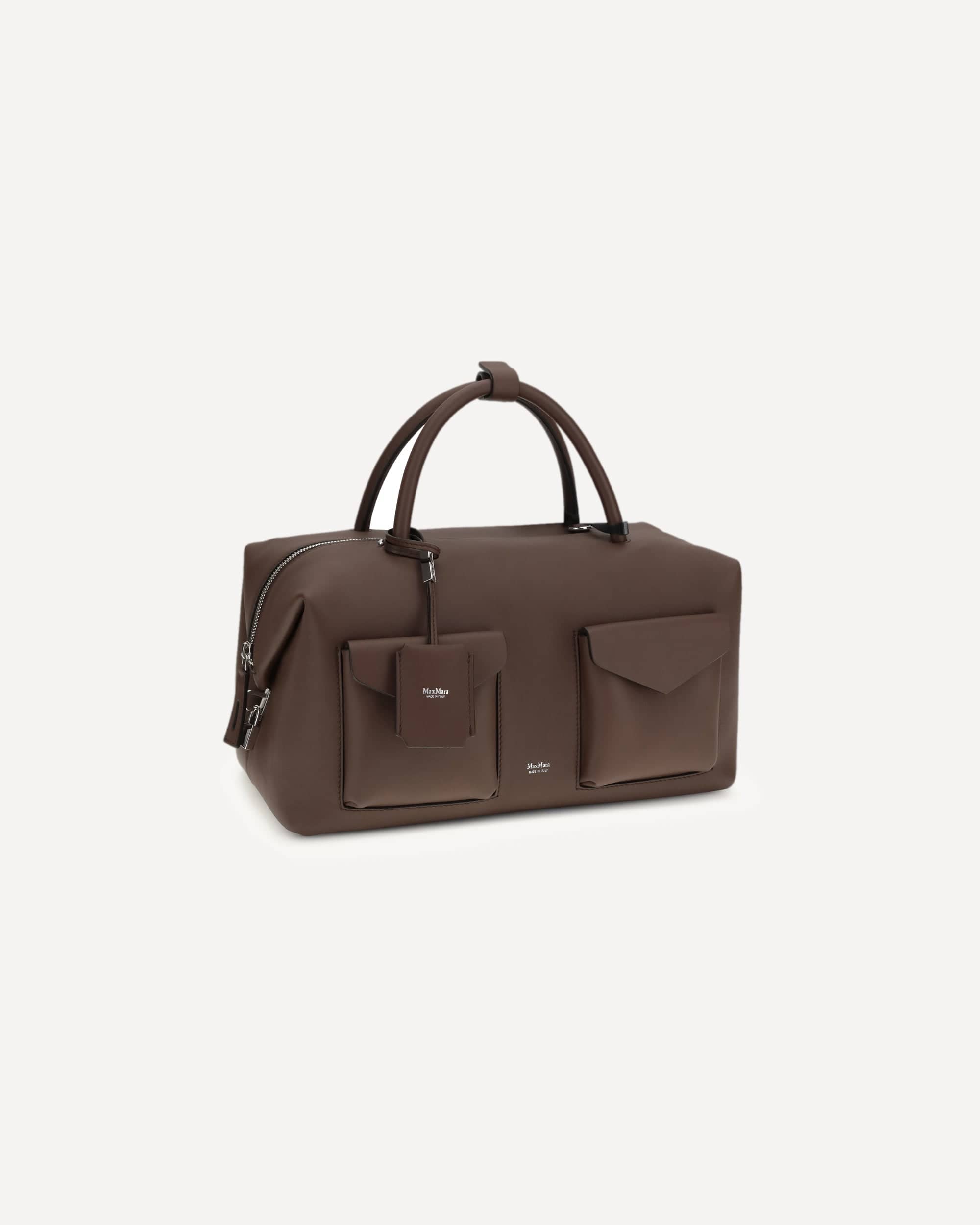 Max Mara Holdall Cargo Leather Duffel Bag