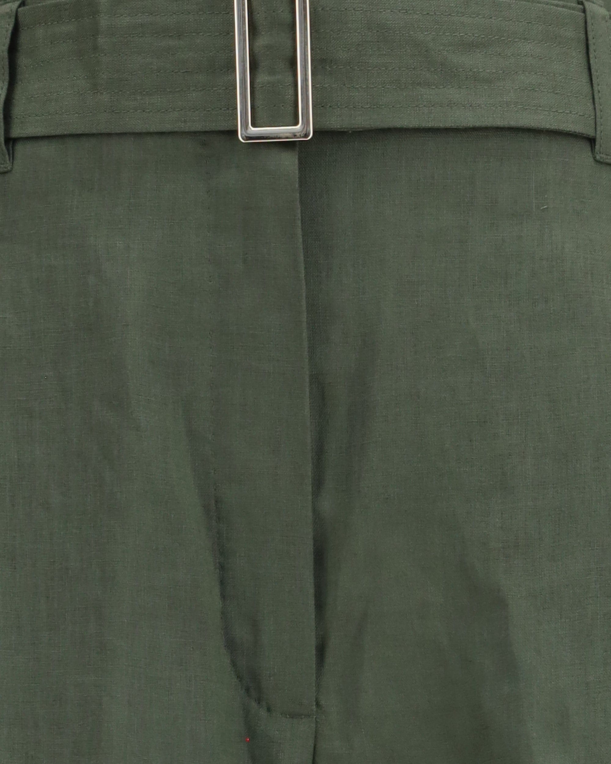 Max Mara Materia Linen Palazzo Pants With Belt