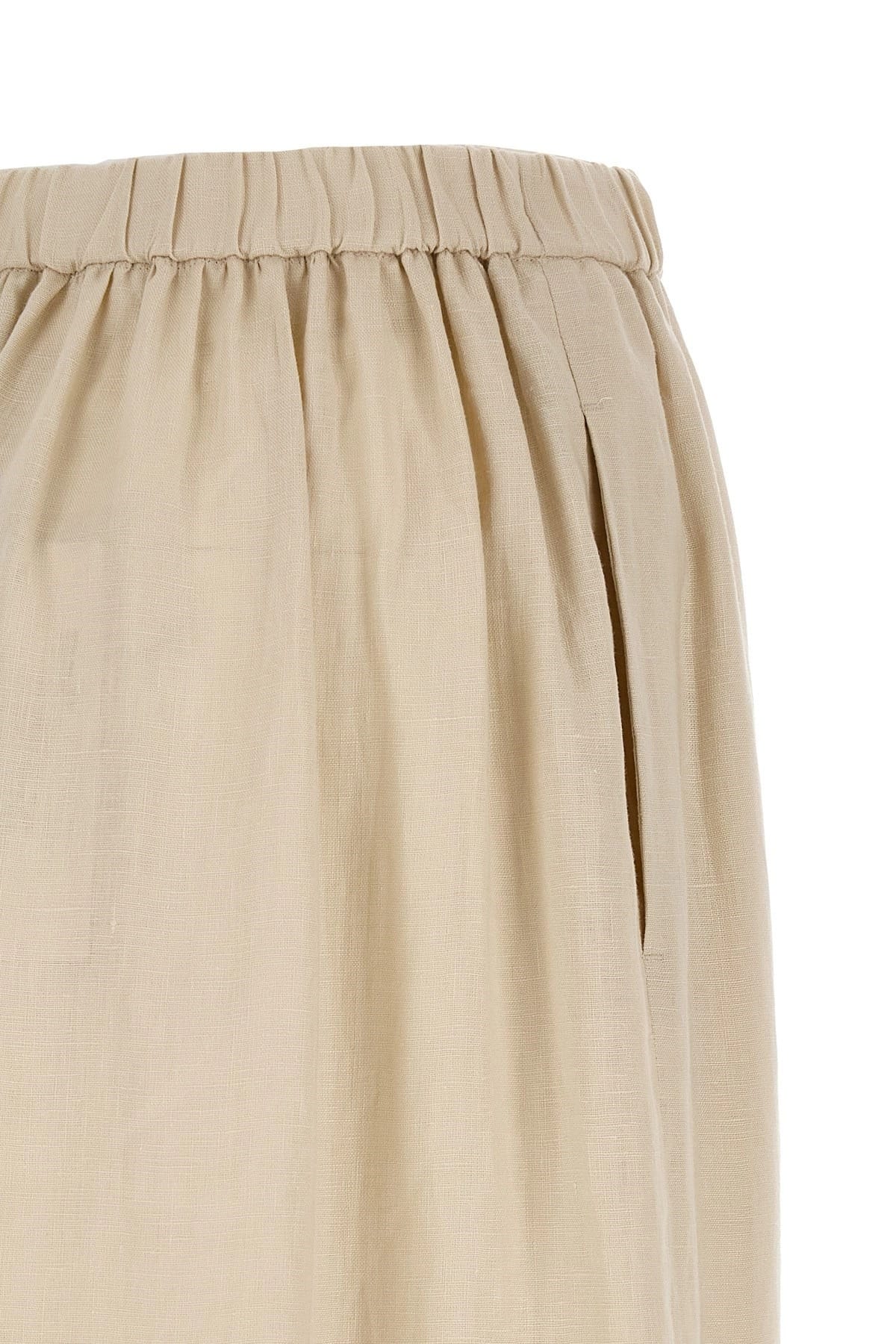 Max Mara Max Mara Mediterranean Ease Linen Skirt