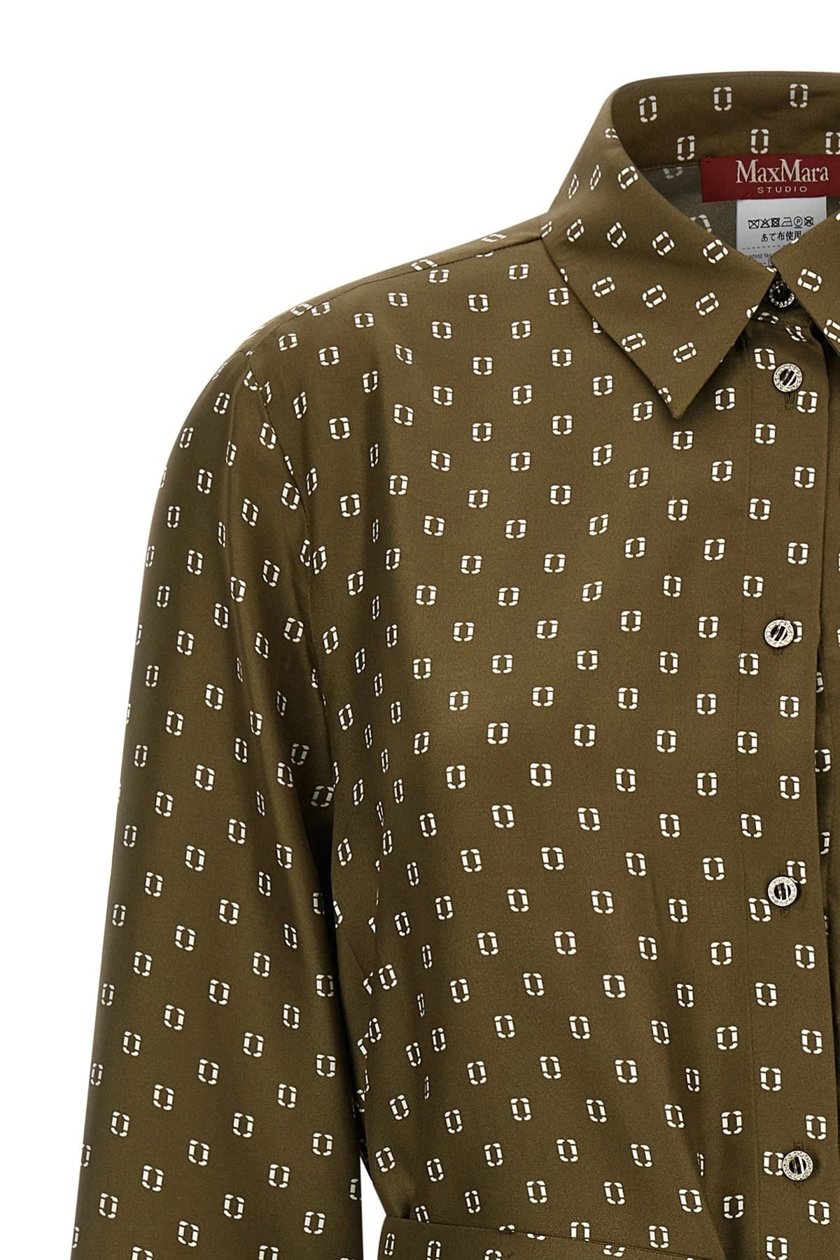 Max Mara Max Mara Msttenuta Silk Twill Shirt