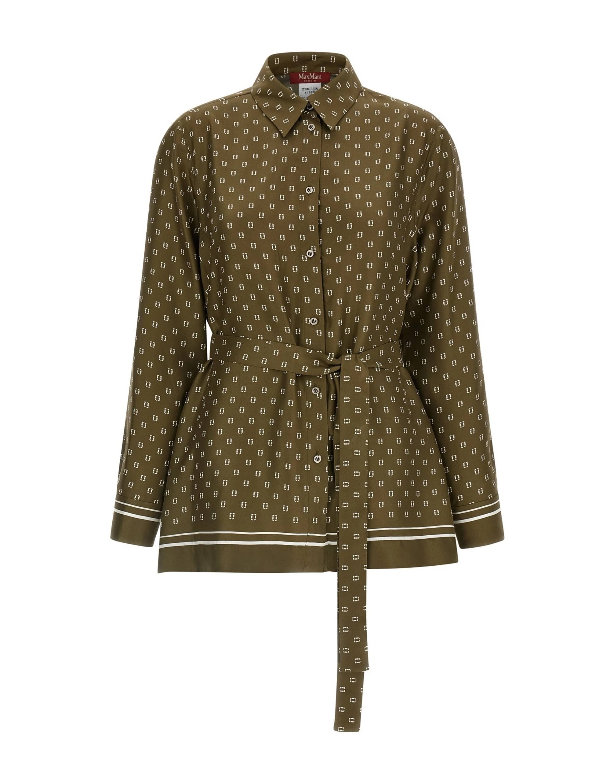 Max Mara Max Mara Msttenuta Silk Twill Shirt