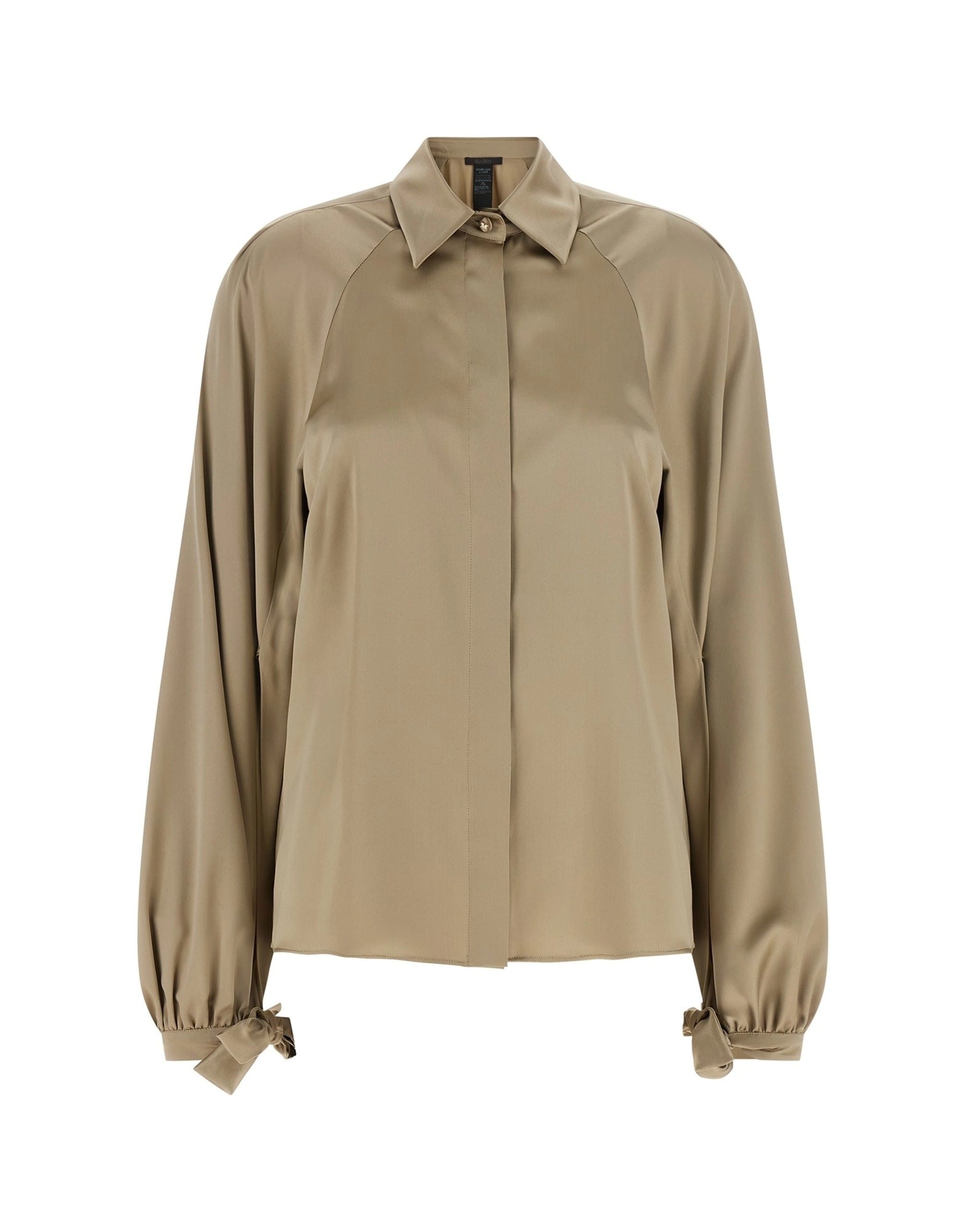 Max Mara Max Mara Mxealare Silk Satin Shirt