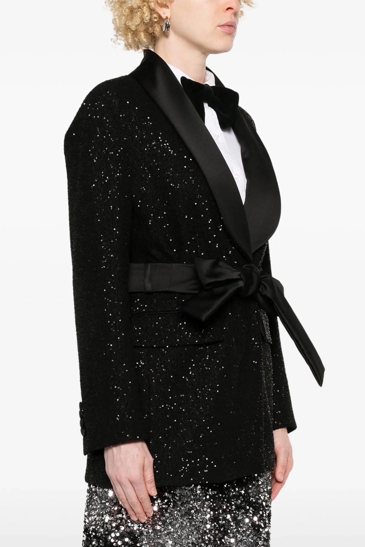 Max Mara Blazer Pau com Microaplicação de Paetês - alternate view