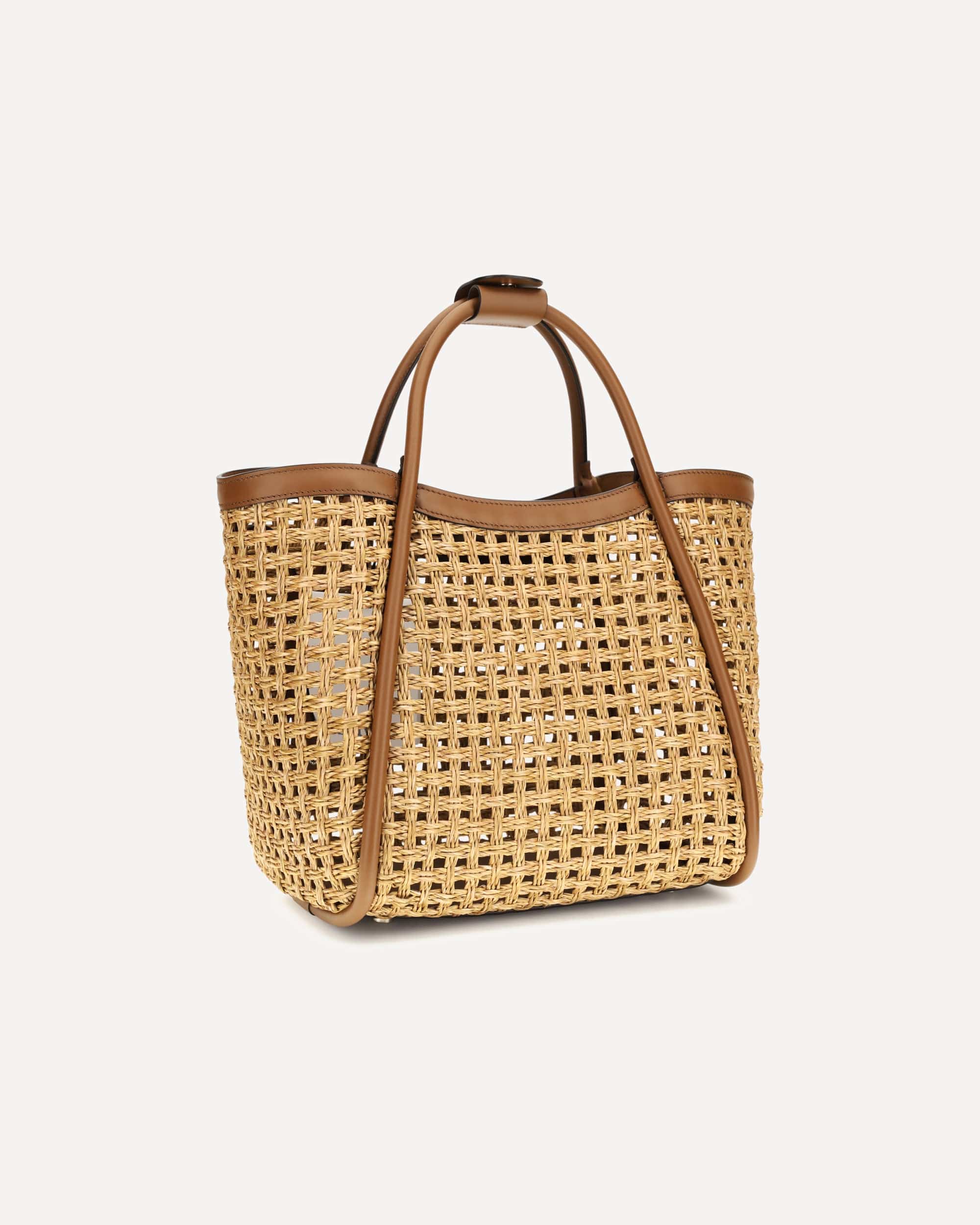 Max Mara Raffia Marine Tote Bag