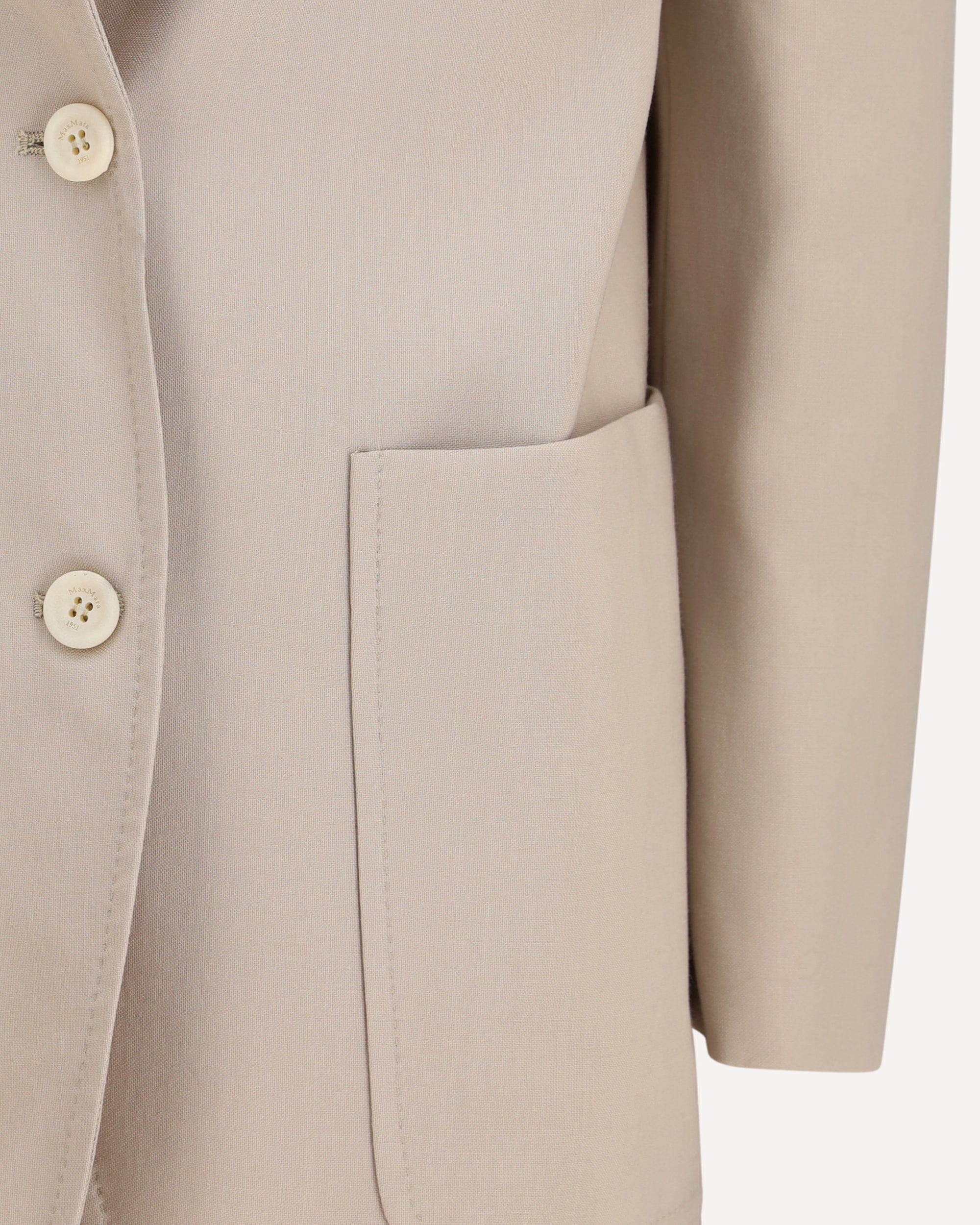 Max Mara Single-Breasted Wool-Blend Blazer