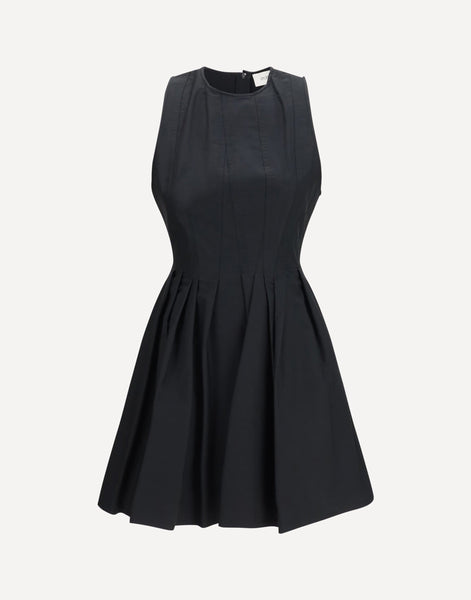 Max Mara Black Cotton Casual Dress Max Mara Black Cotton Casual Dress