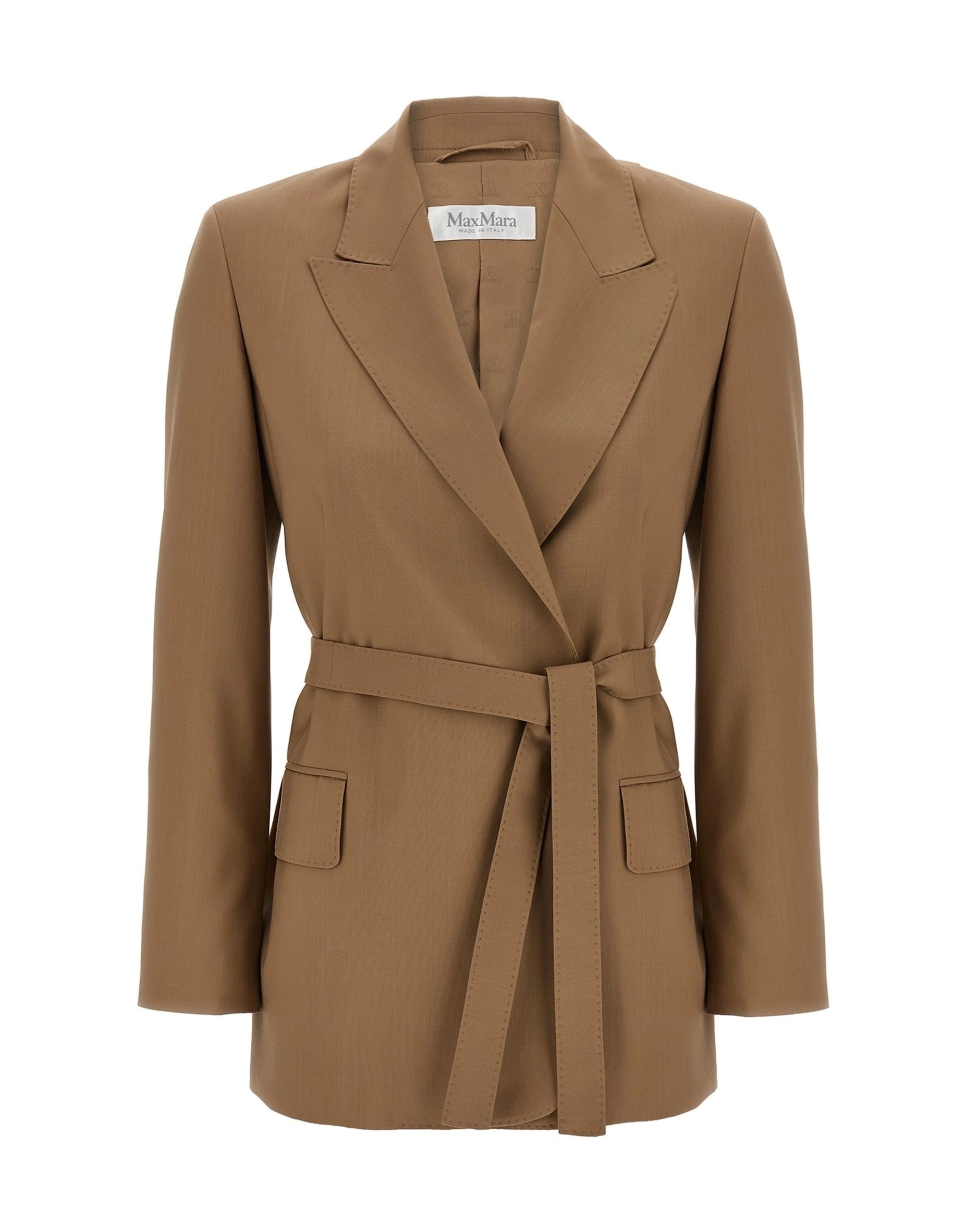 Max Mara Max Mara Talento Wool Canvas Blazer