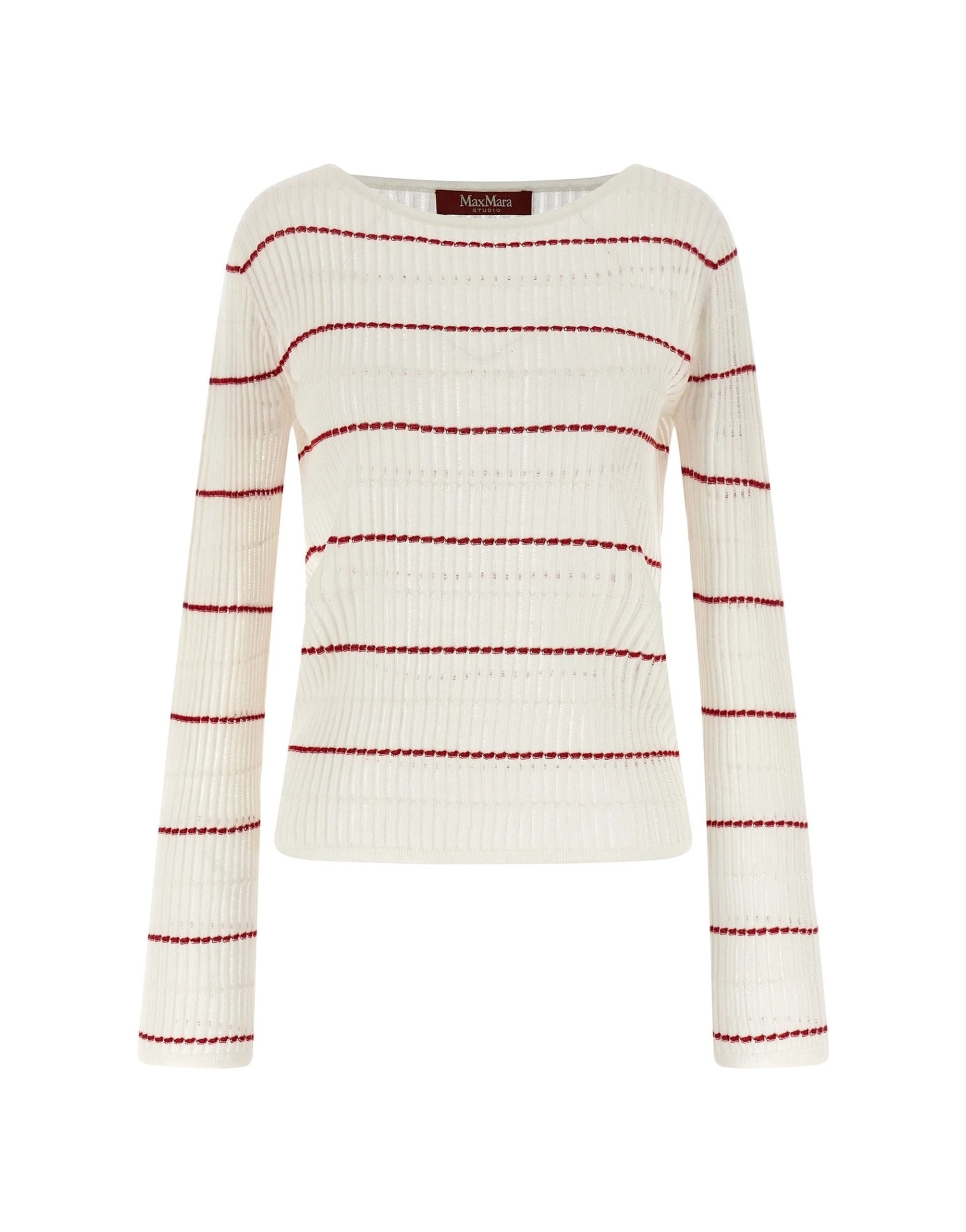 Max Mara Max Mara White Stepdone Sweater