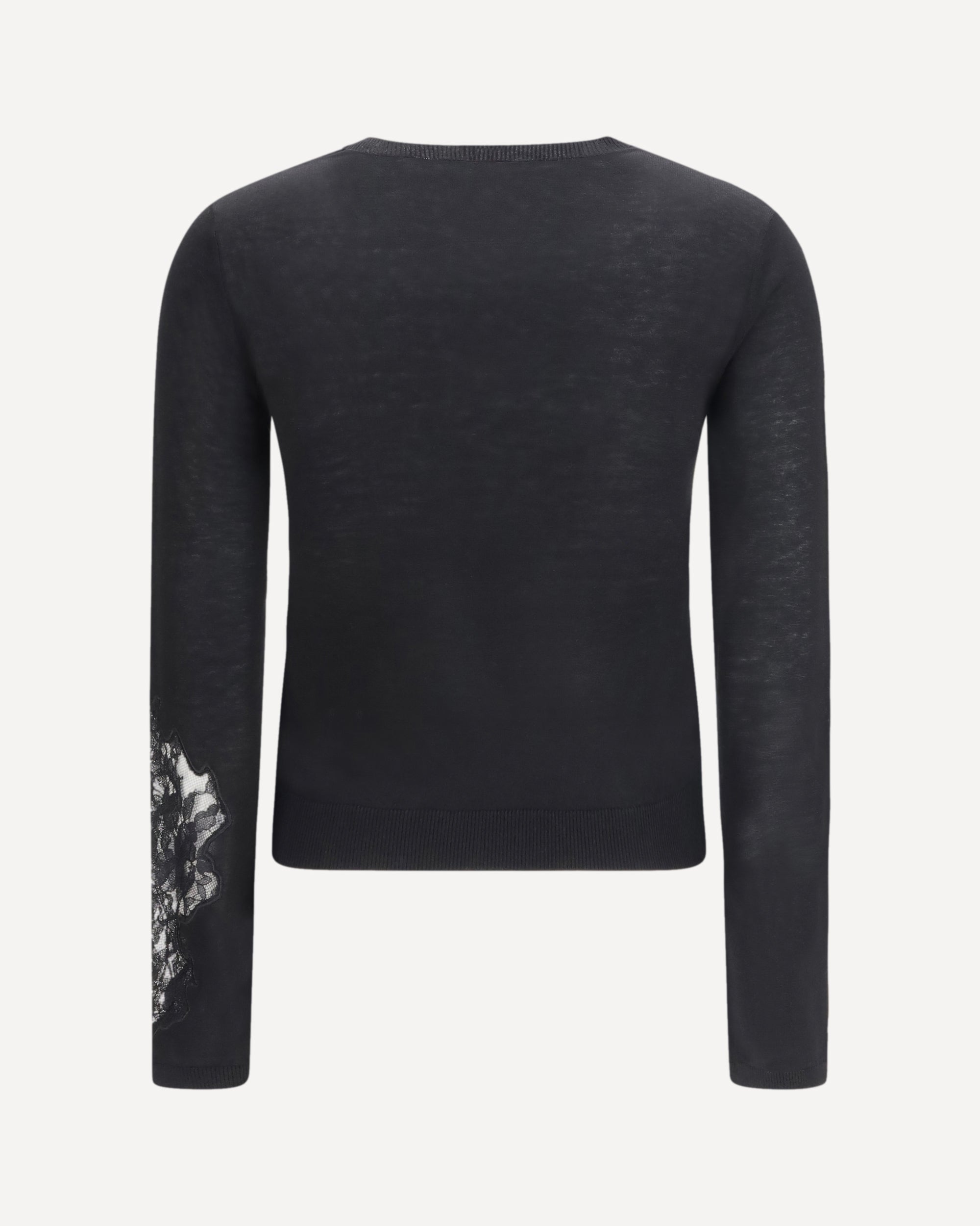Max Mara Wool Sweater With Lace Inserts - alternate view