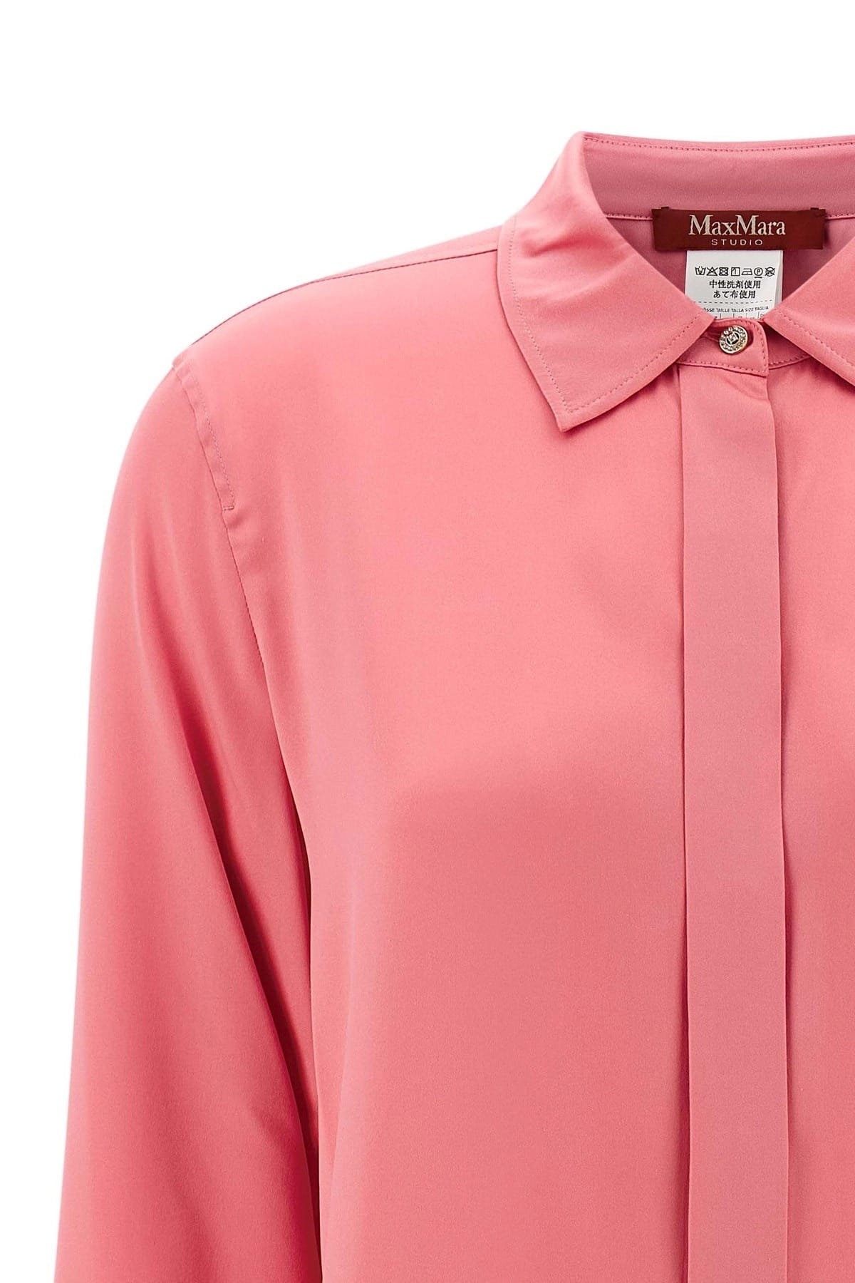 Max Mara Max Mara Xero Silk Satin Shirt